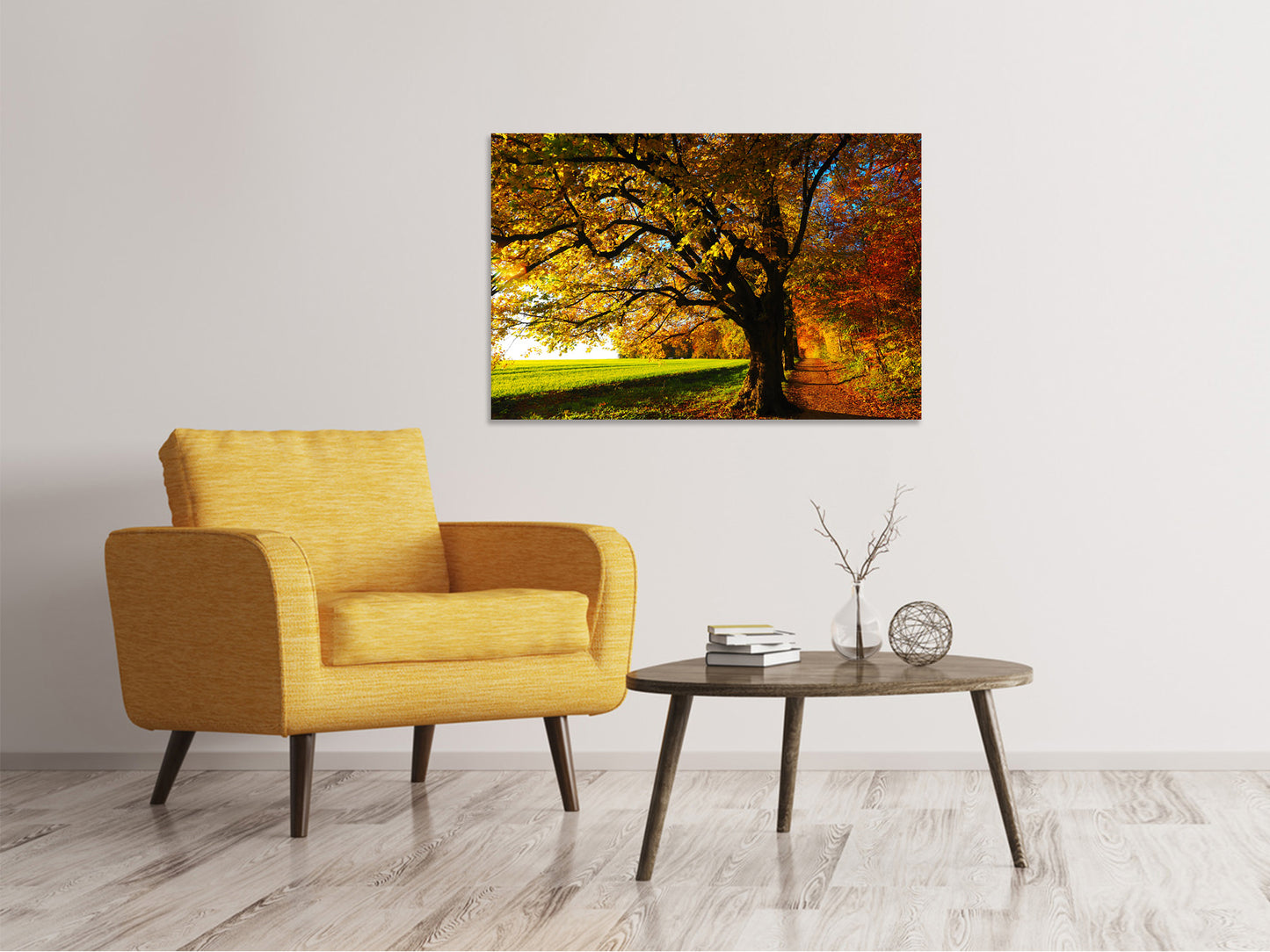 Leinwandbild Bäume im Herbst