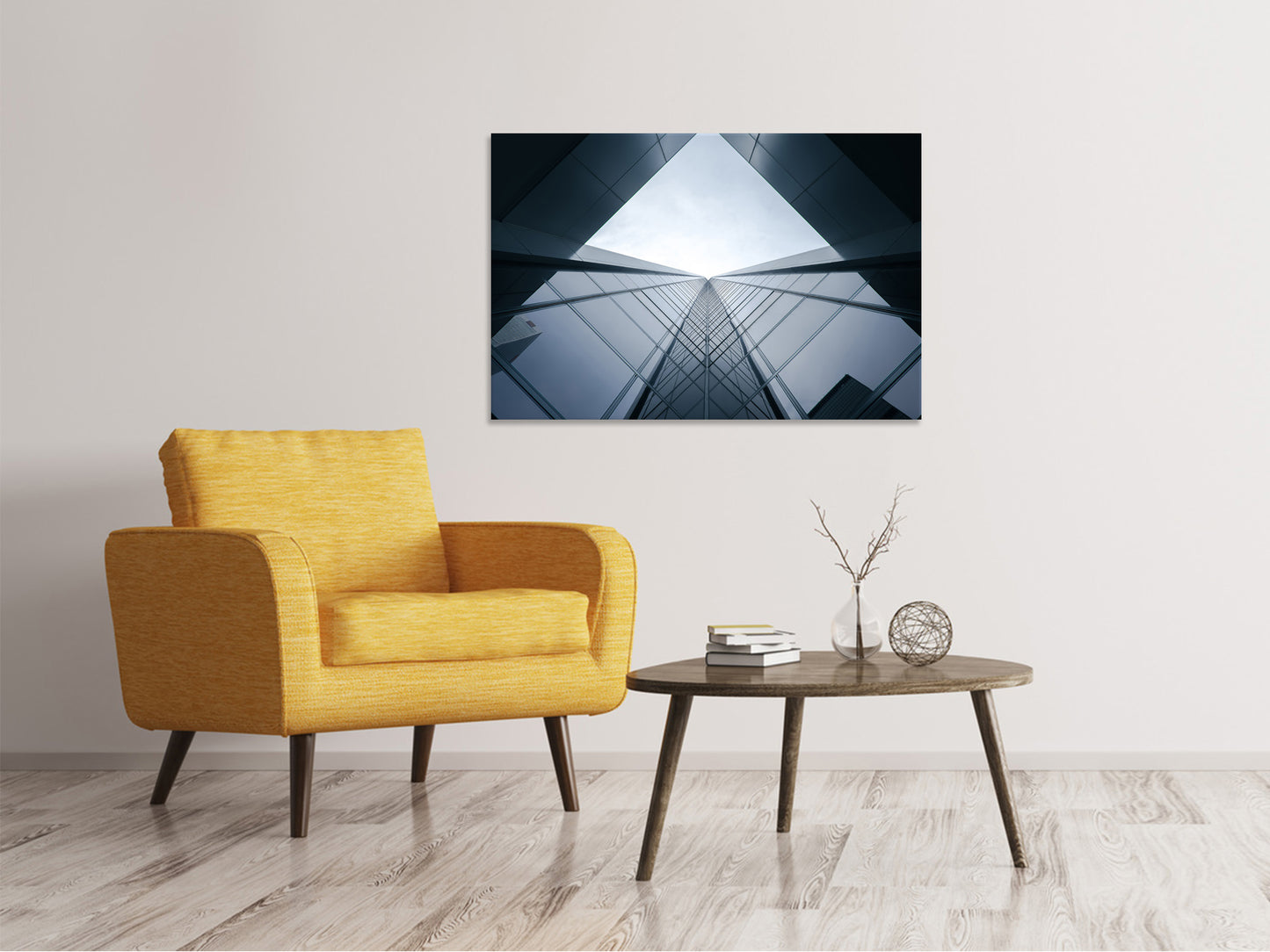 Leinwandbild Architektur aus Glas