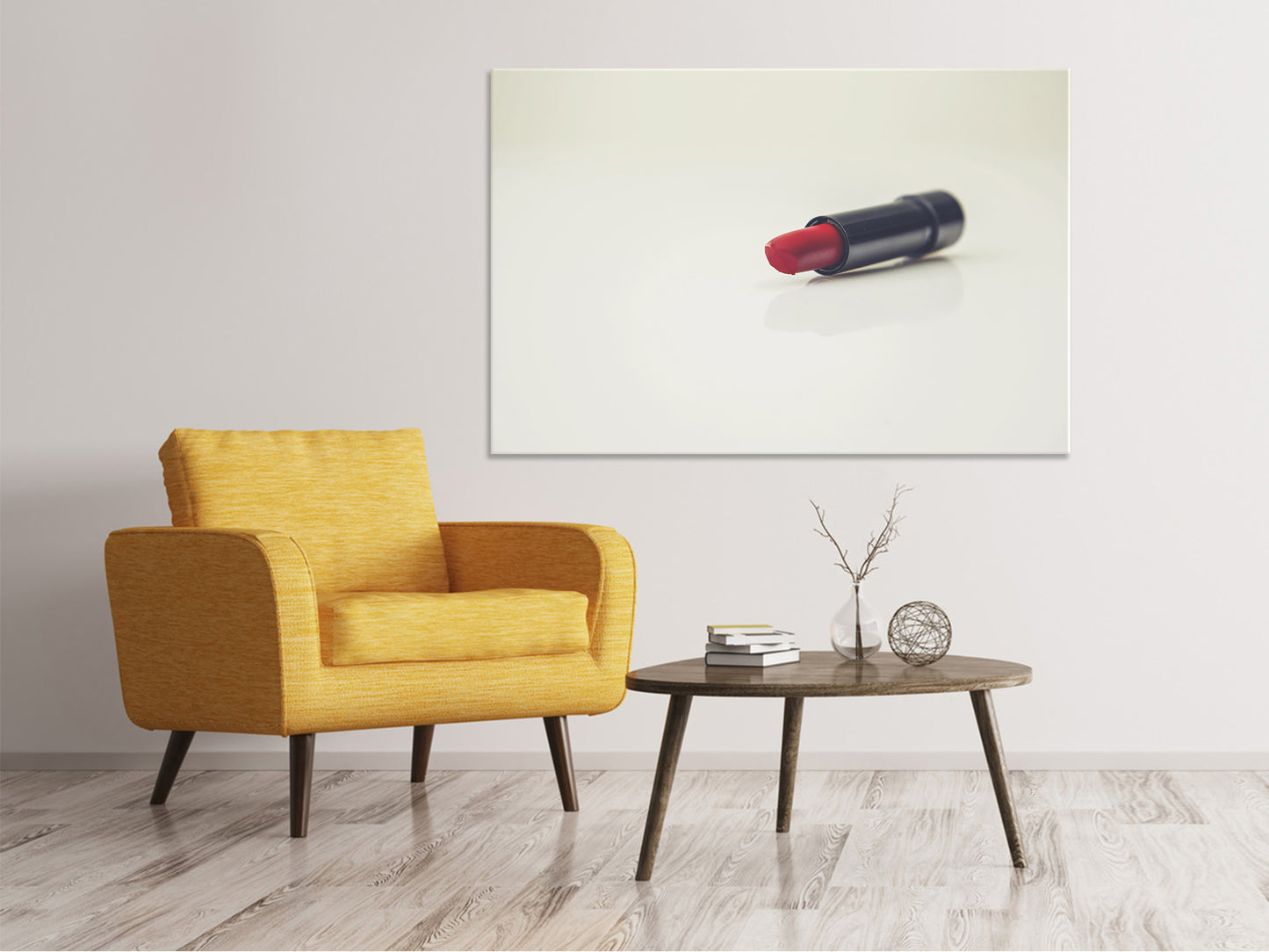 Leinwandbild Der Lippenstift