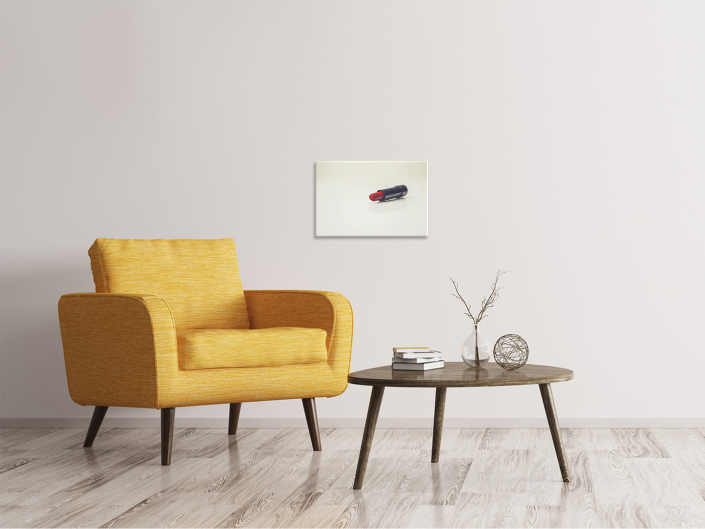 Leinwandbild Der Lippenstift
