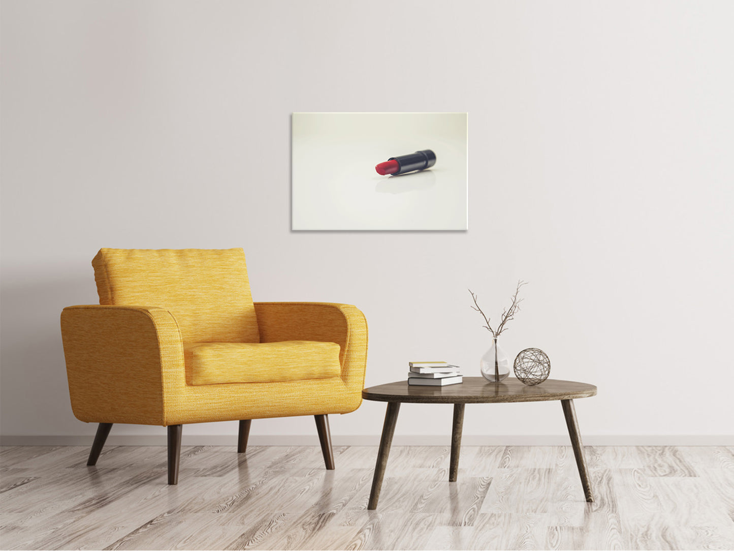 Leinwandbild Der Lippenstift