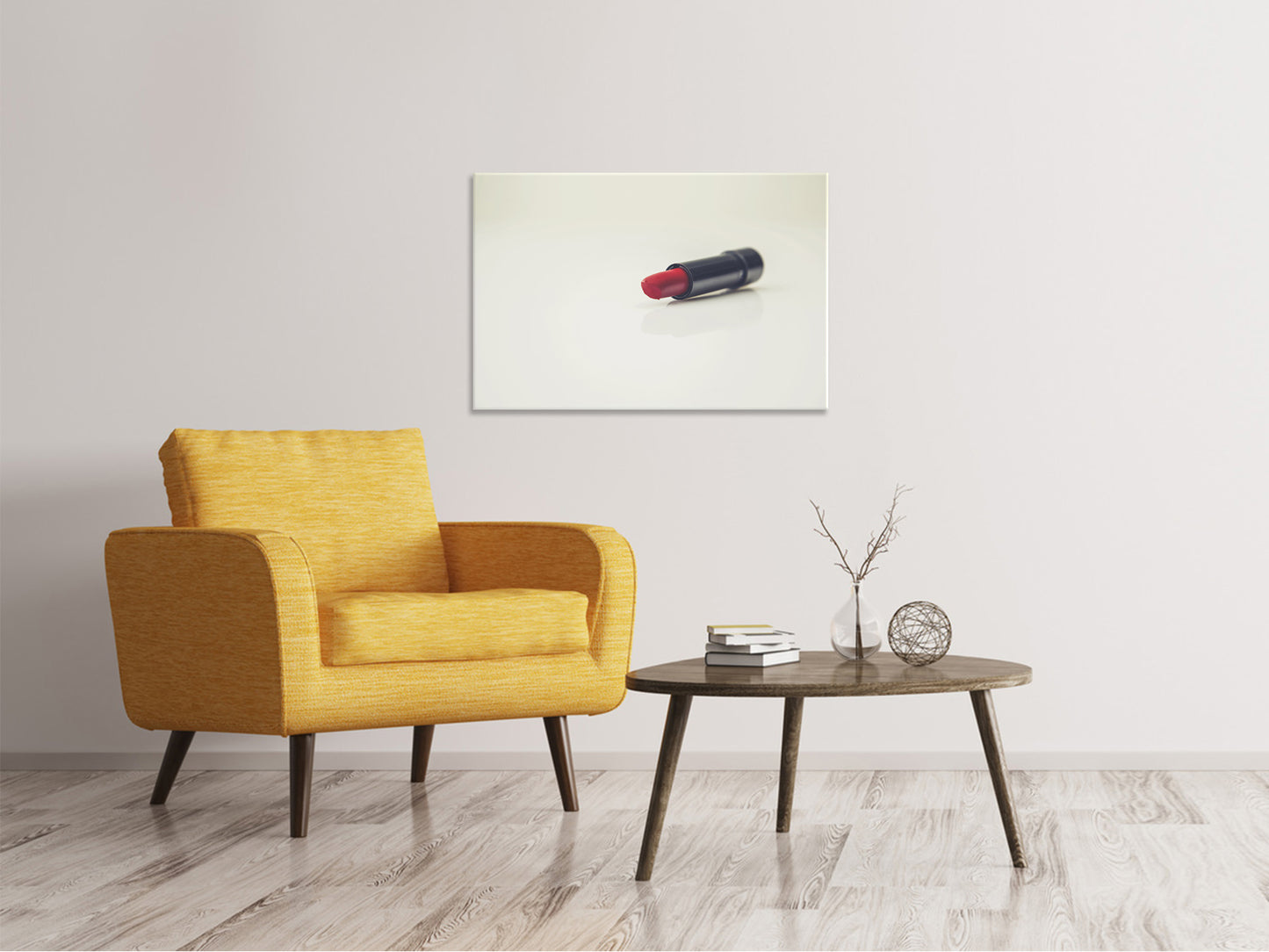 Leinwandbild Der Lippenstift