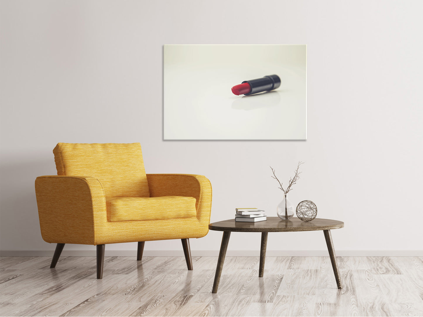 Leinwandbild Der Lippenstift