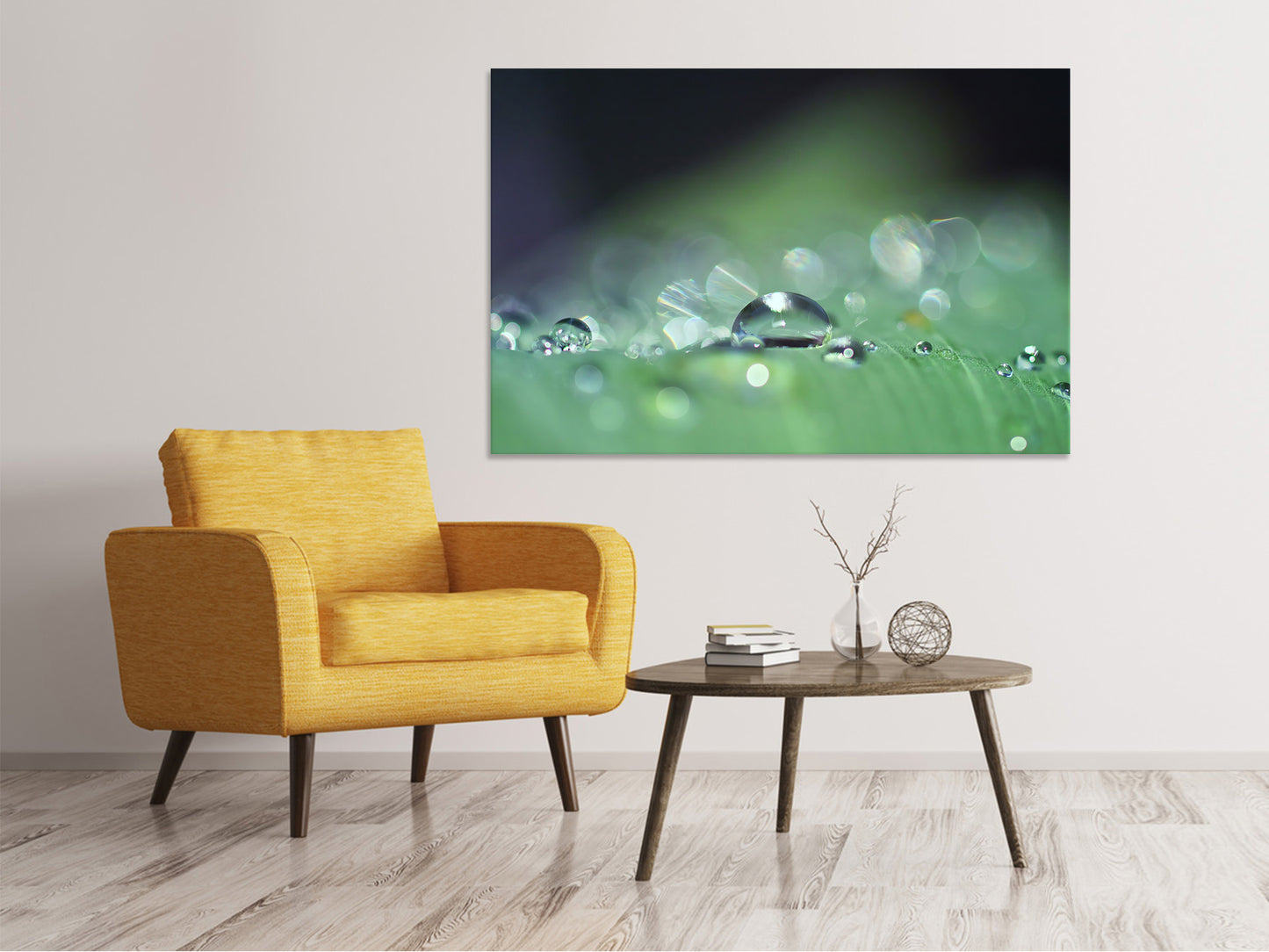 Leinwandbild Wassertropfen in XXL