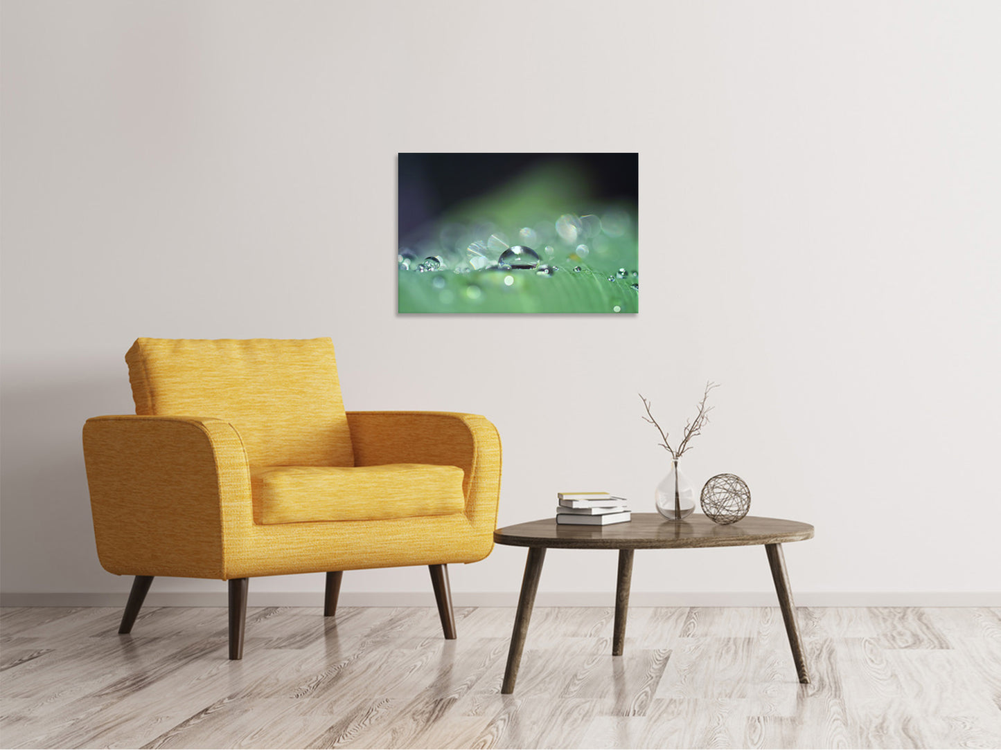 Leinwandbild Wassertropfen in XXL