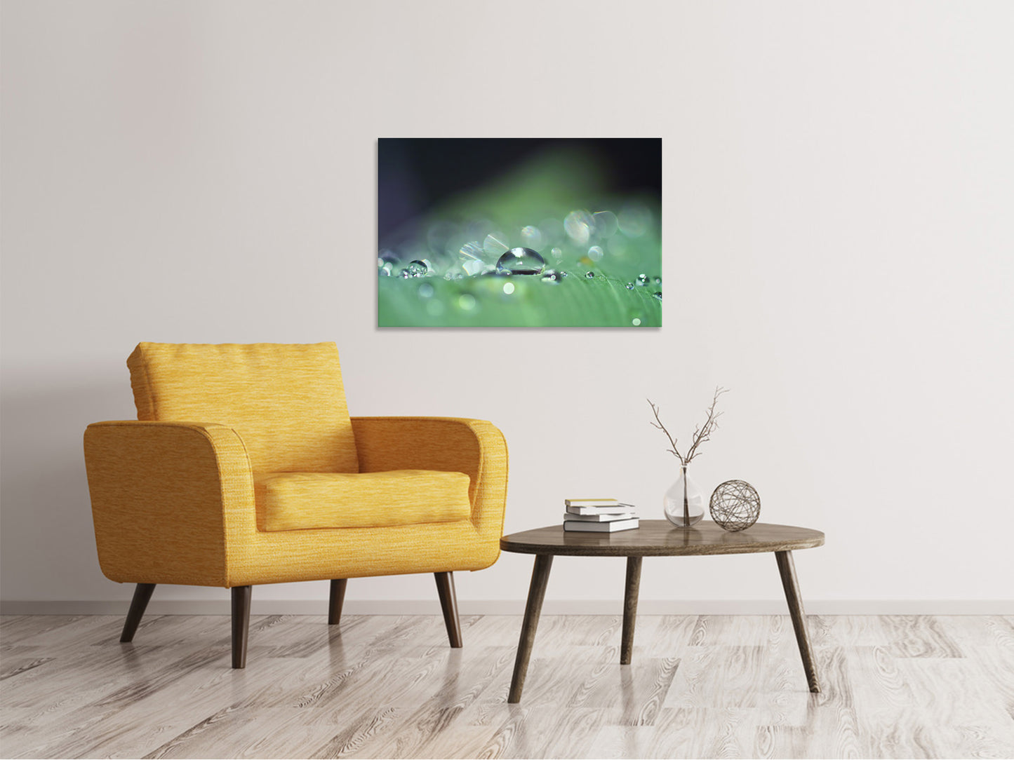 Leinwandbild Wassertropfen in XXL