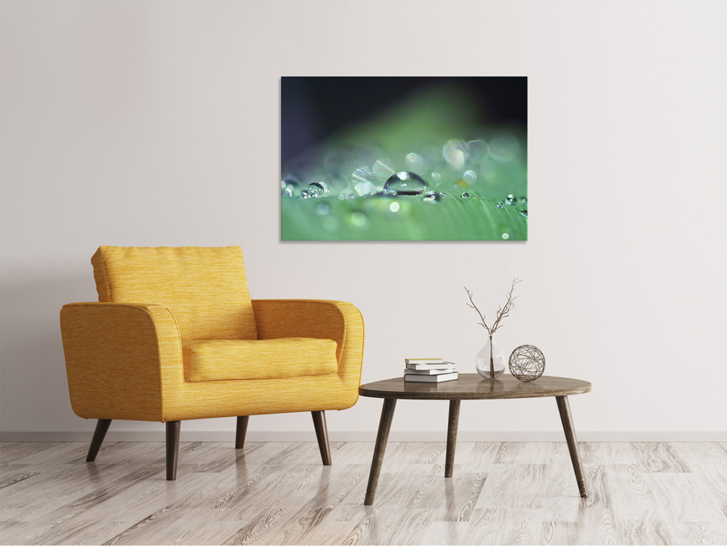 Leinwandbild Wassertropfen in XXL