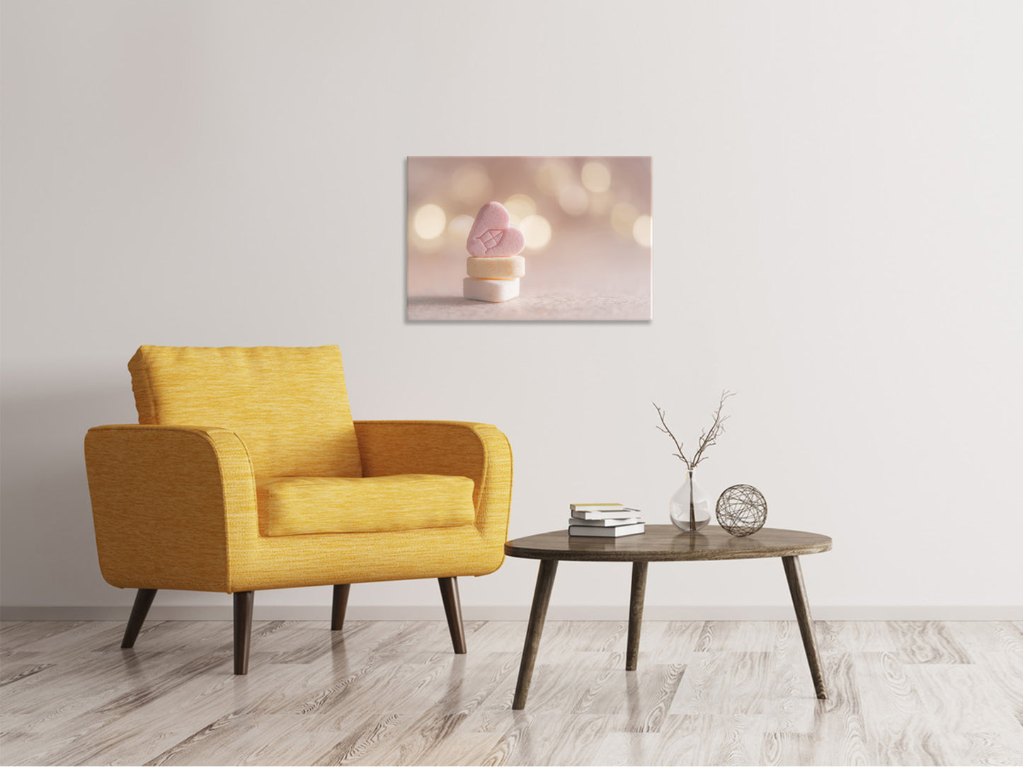 Leinwandbild Süsse Herzen XL