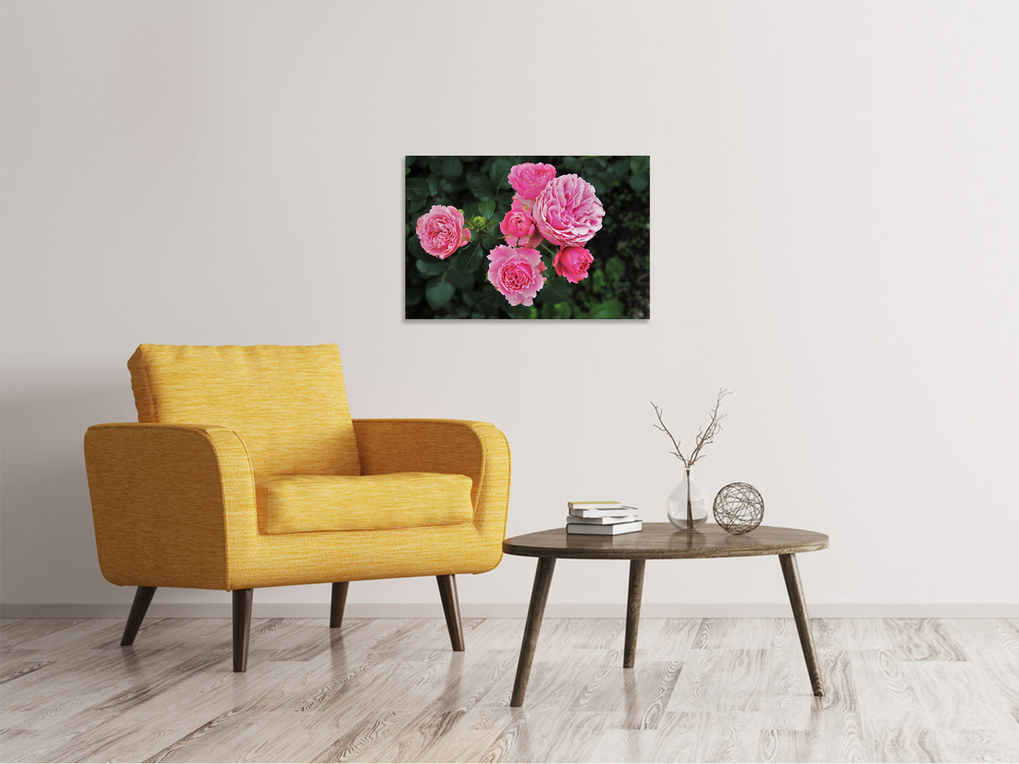 Leinwandbild Die wilden Rosen in pink
