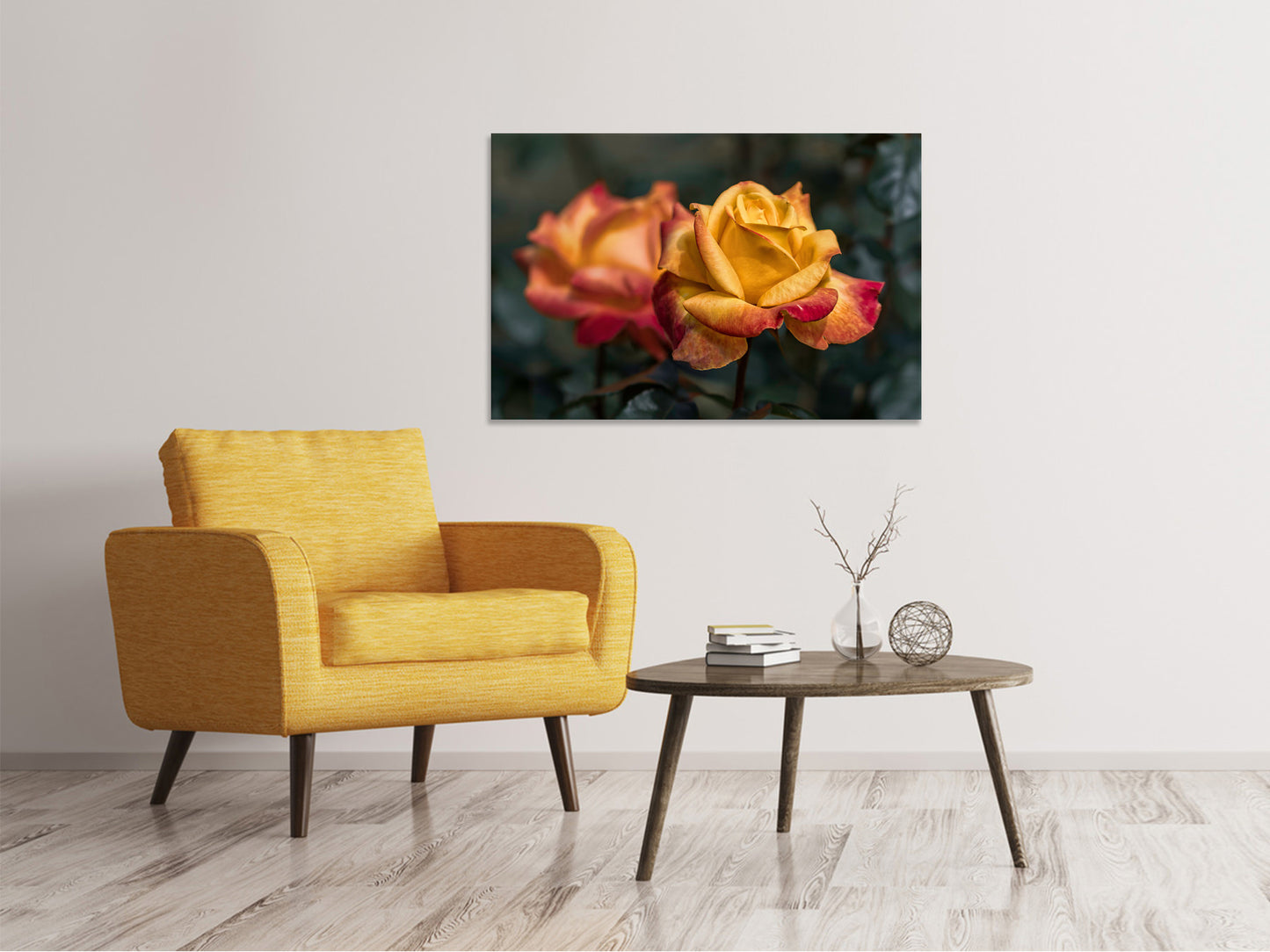 Leinwandbild Die Rose im Garten