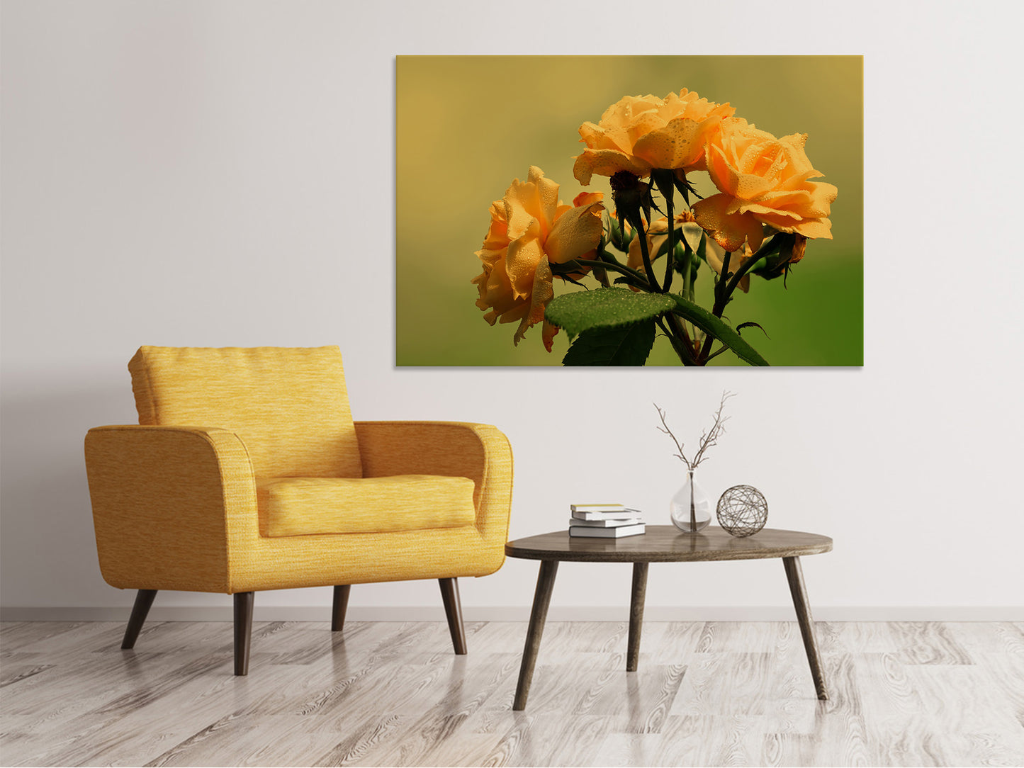 Leinwandbild Die Rosen in der Natur
