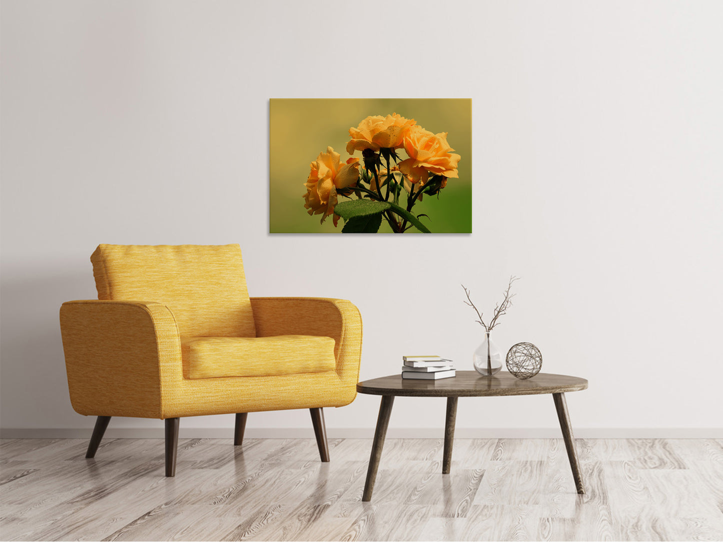 Leinwandbild Die Rosen in der Natur