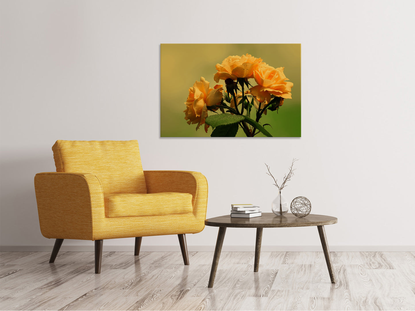 Leinwandbild Die Rosen in der Natur