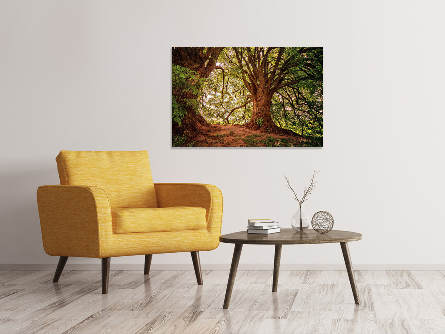 Leinwandbild Im dichten Wald