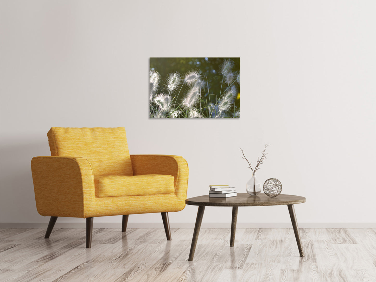 Leinwandbild Ziergräser in XL