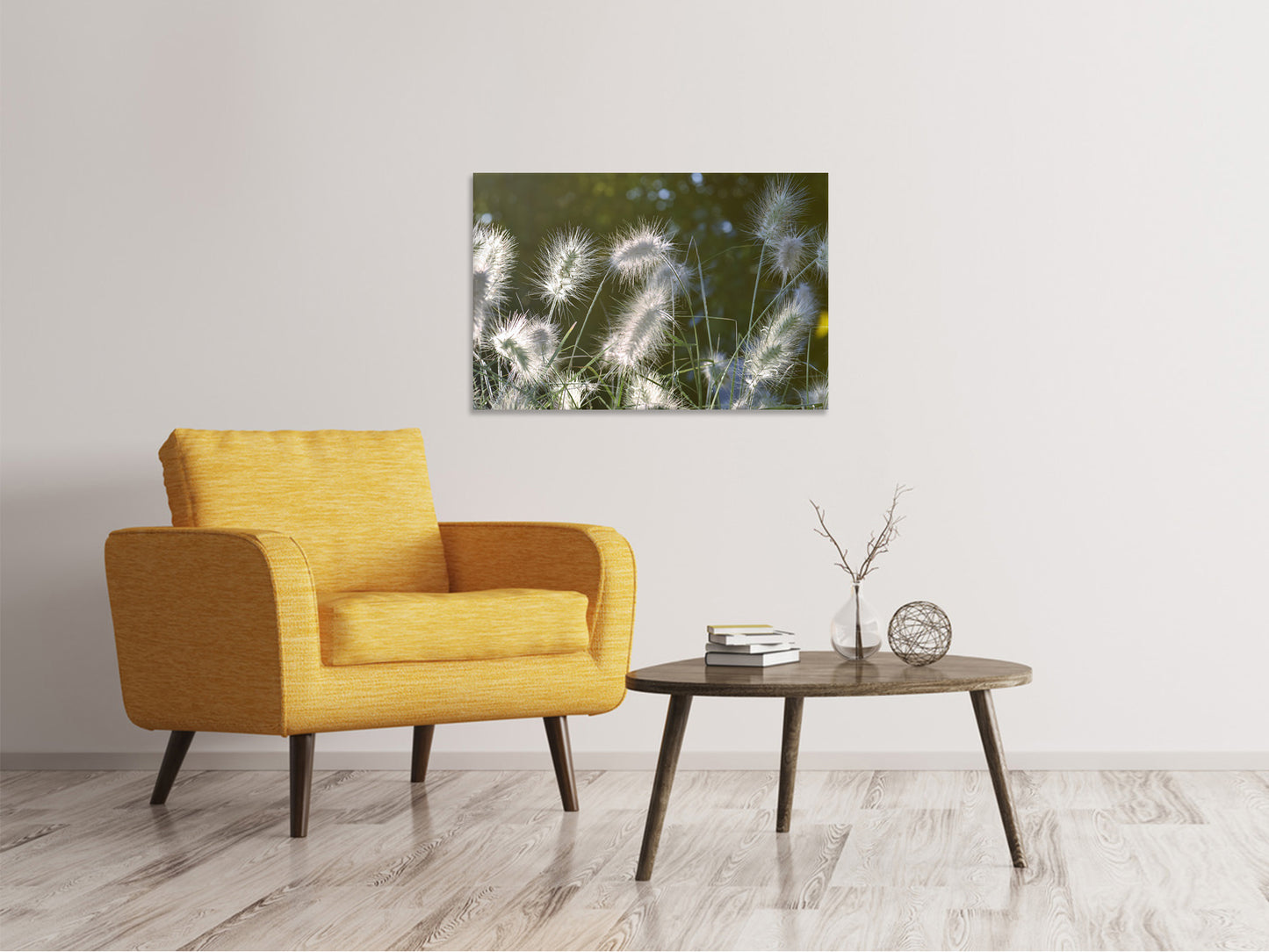 Leinwandbild Ziergräser in XL