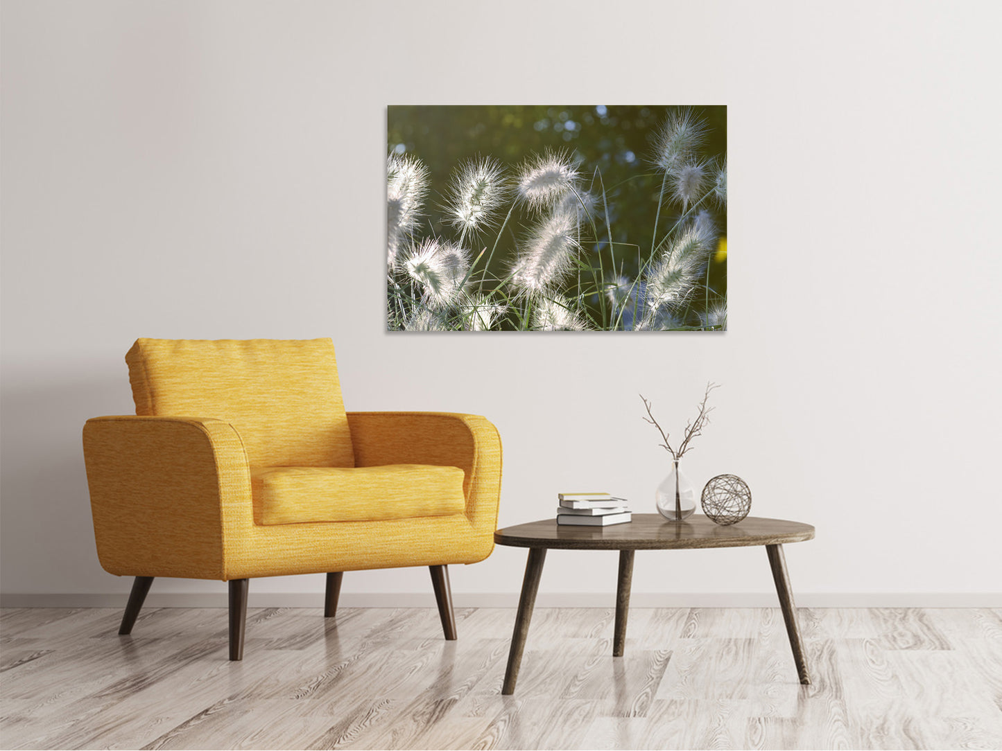 Leinwandbild Ziergräser in XL