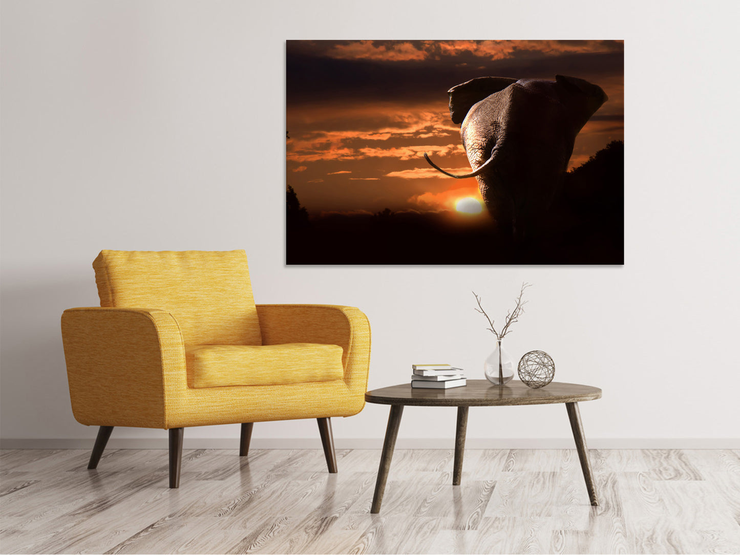 Leinwandbild Dem Sonnenuntergang entgegen