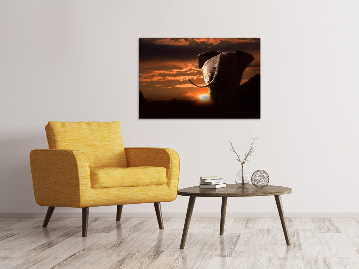 Leinwandbild Dem Sonnenuntergang entgegen