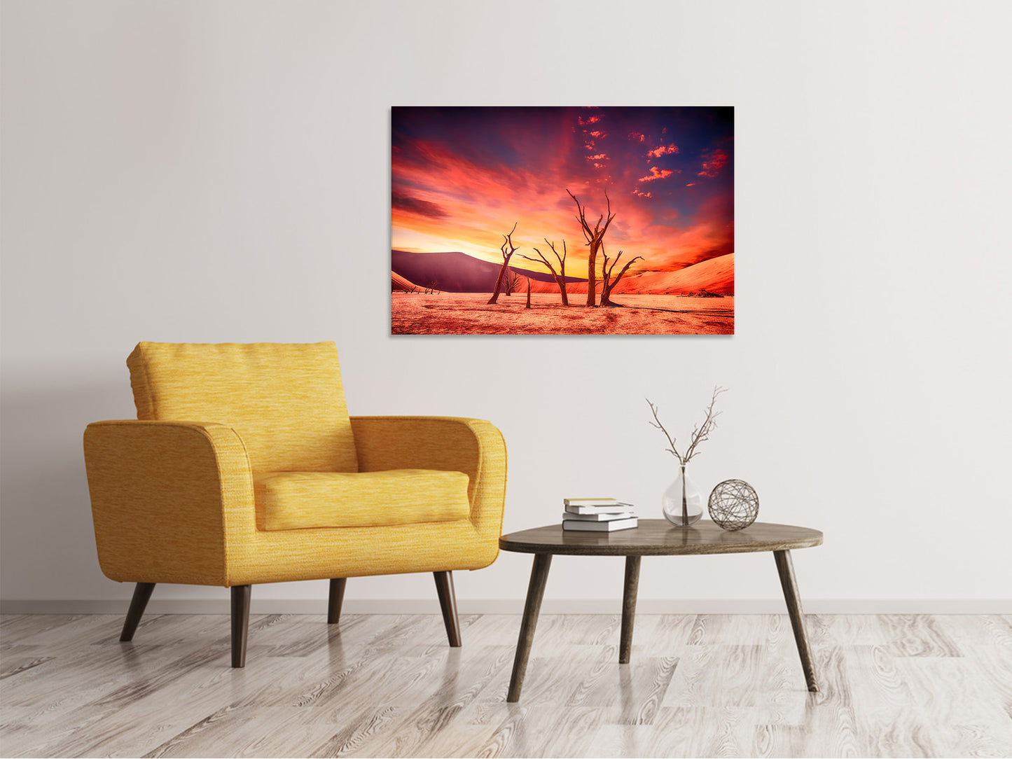 Leinwandbild Farbenprächtige Wüste