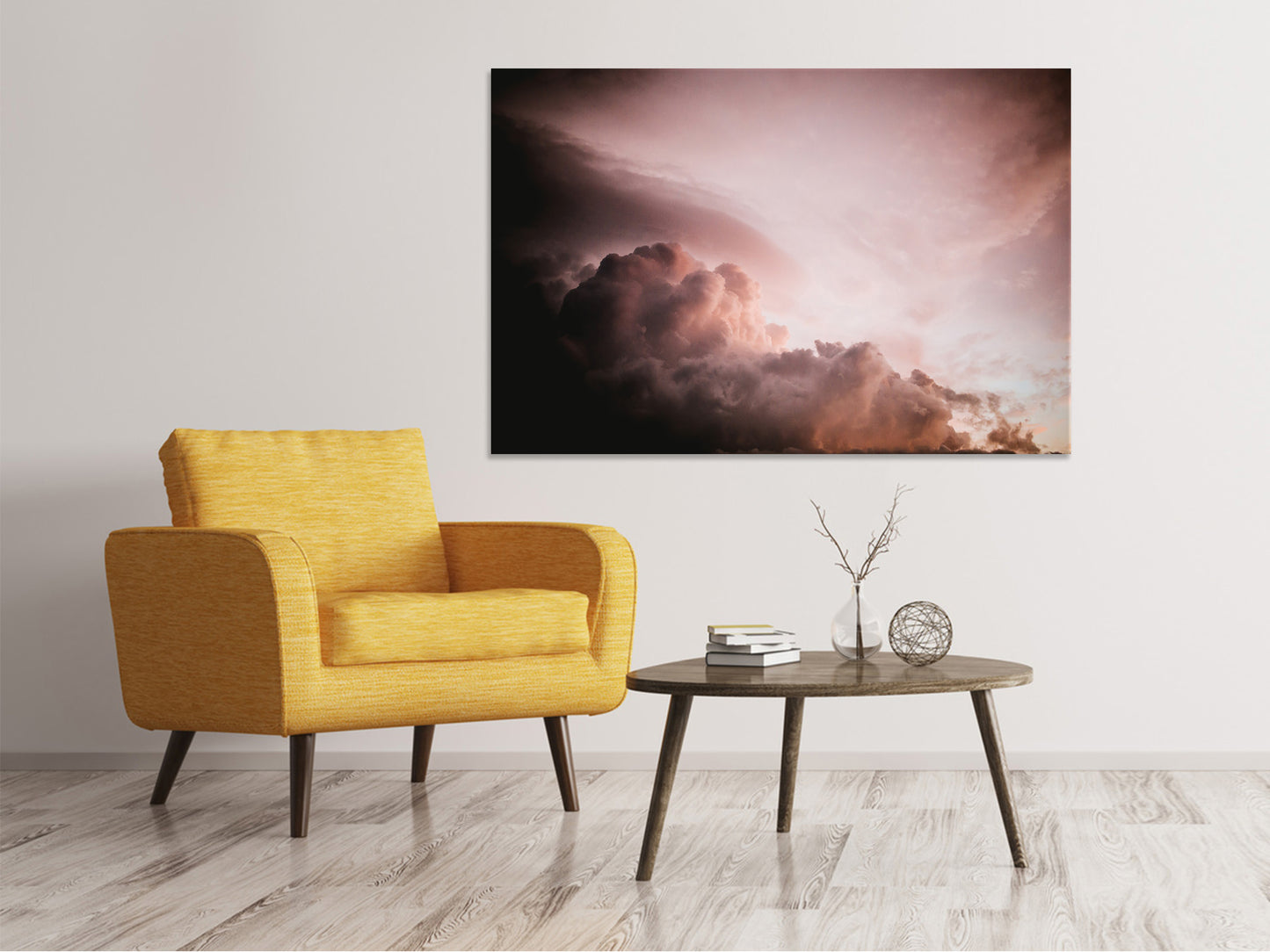 Leinwandbild Rosa Wolken