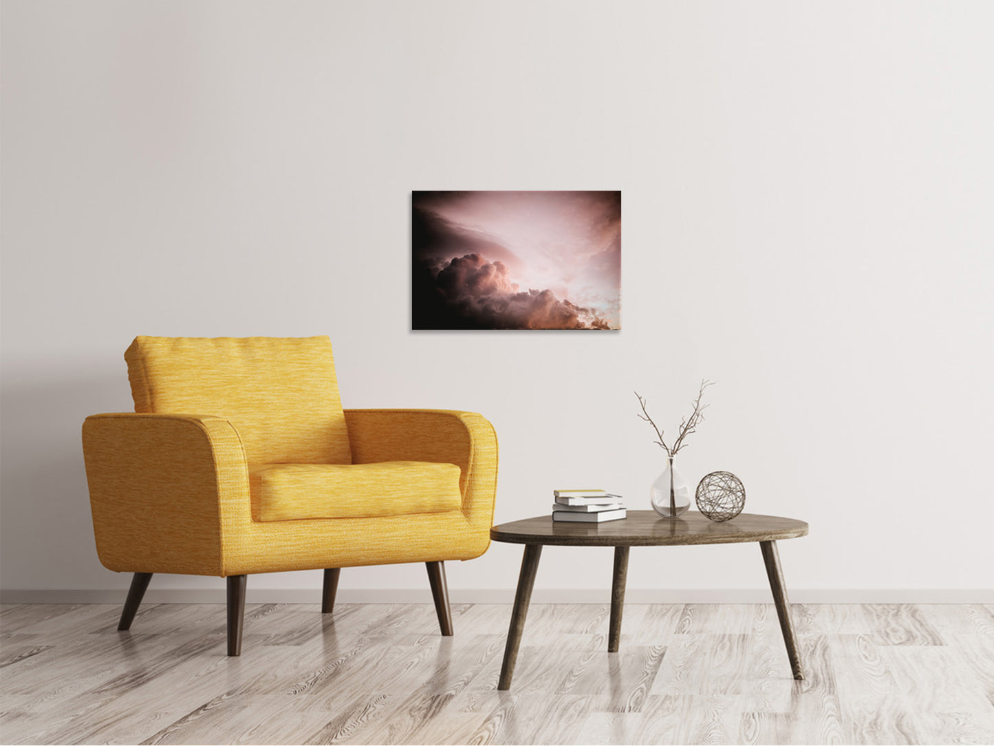 Leinwandbild Rosa Wolken