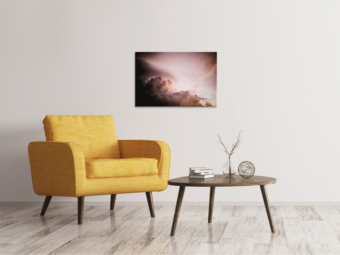 Leinwandbild Rosa Wolken