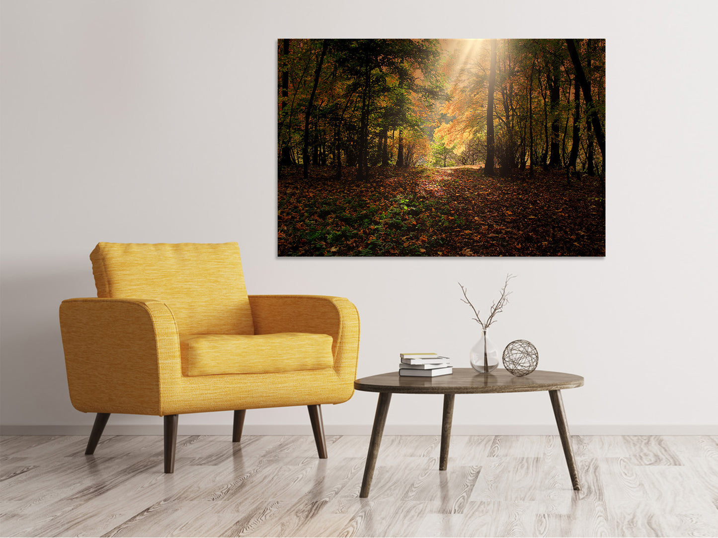 Leinwandbild Der Laubwald
