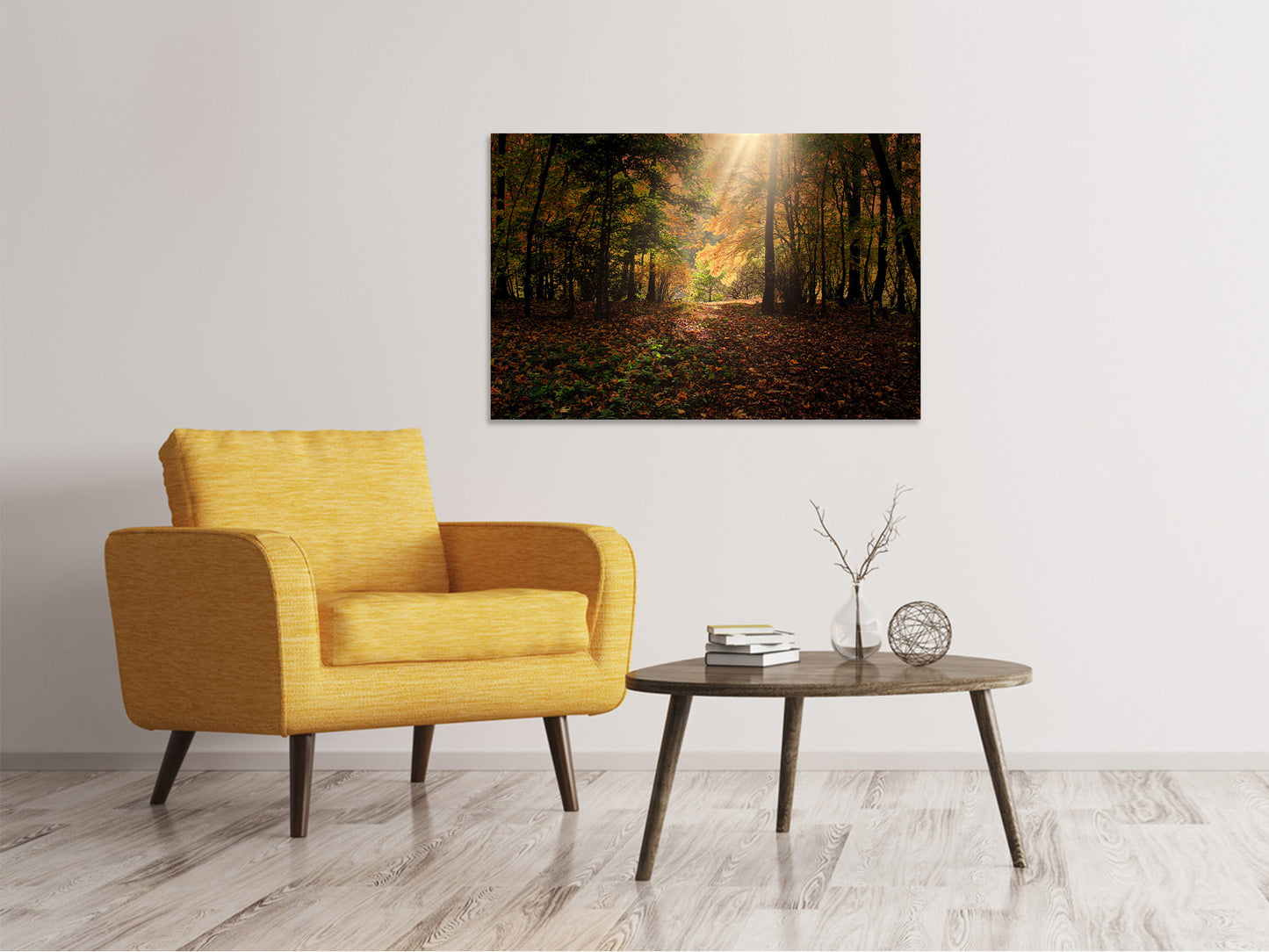 Leinwandbild Der Laubwald
