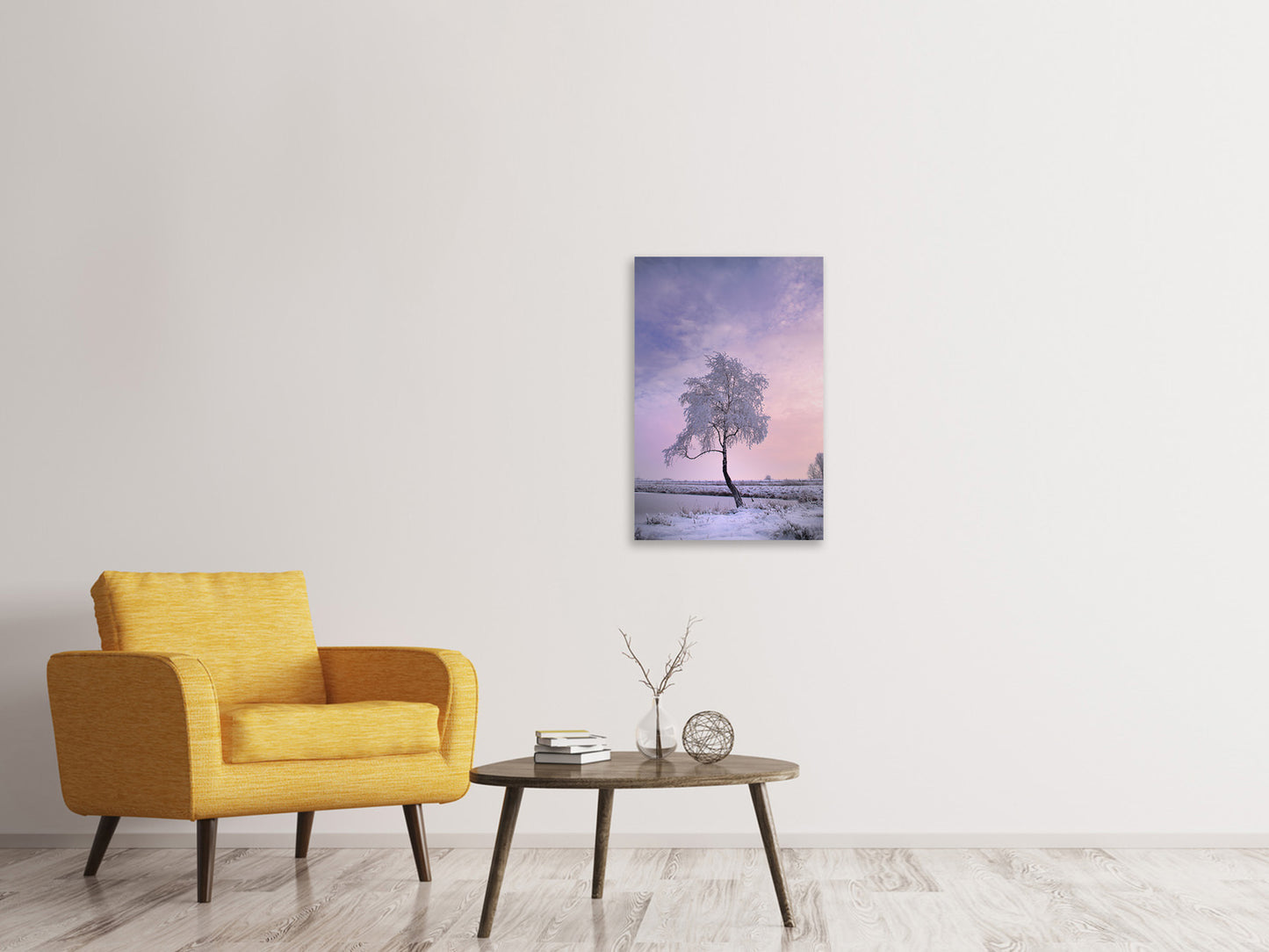 Leinwandbild Ein Winterbaum