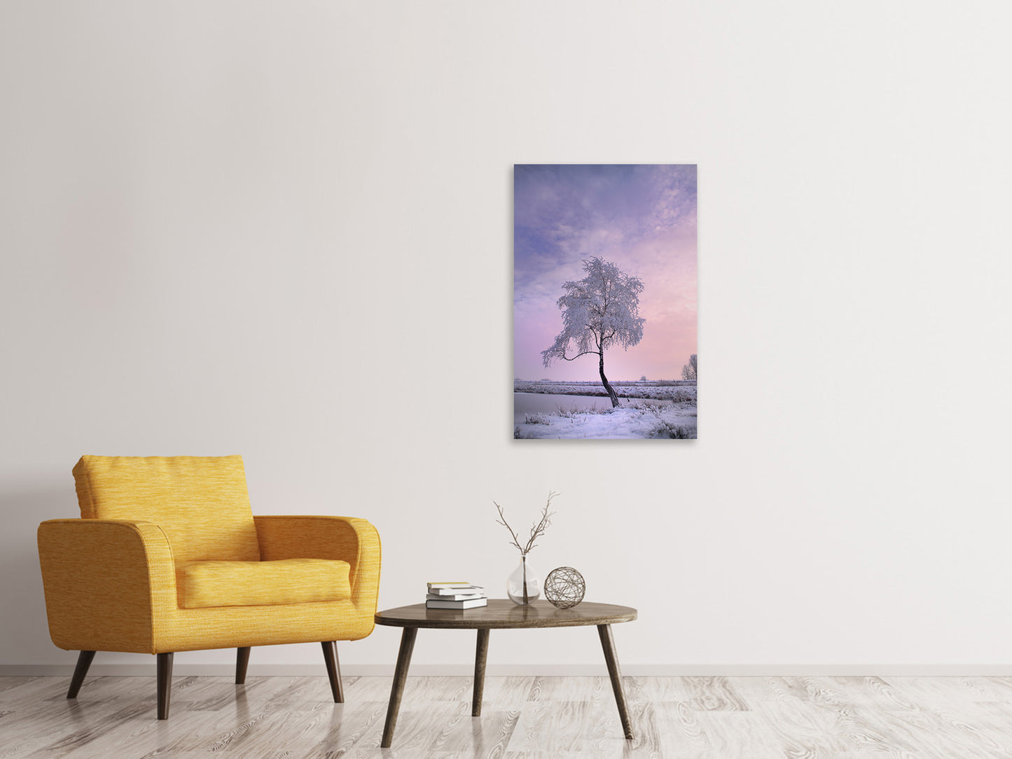 Leinwandbild Ein Winterbaum