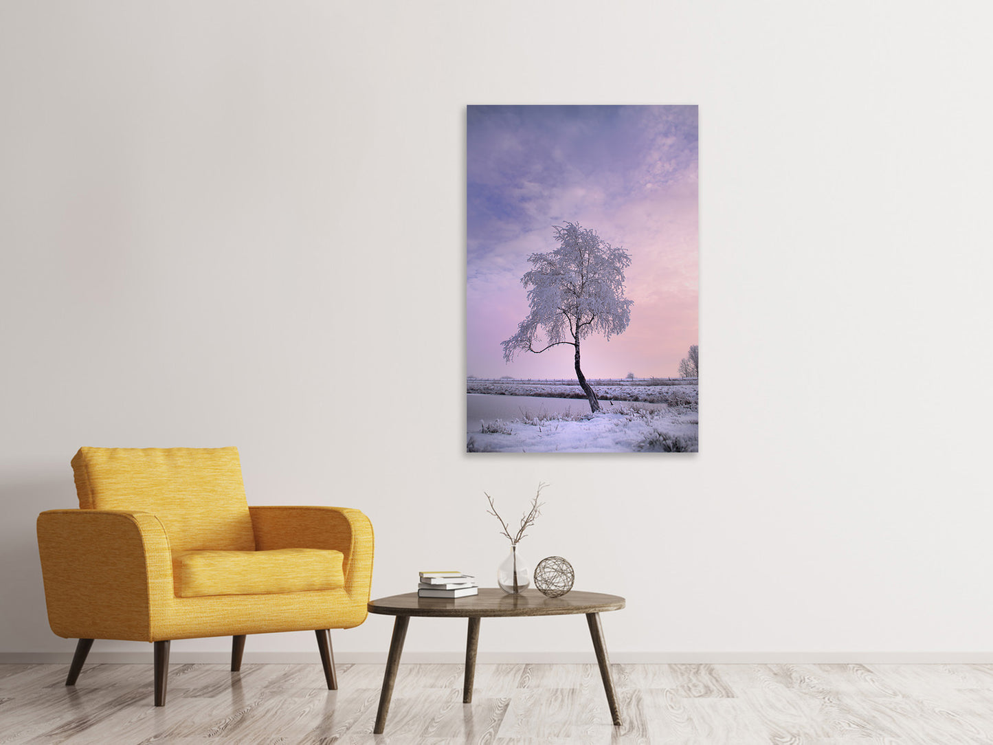 Leinwandbild Ein Winterbaum