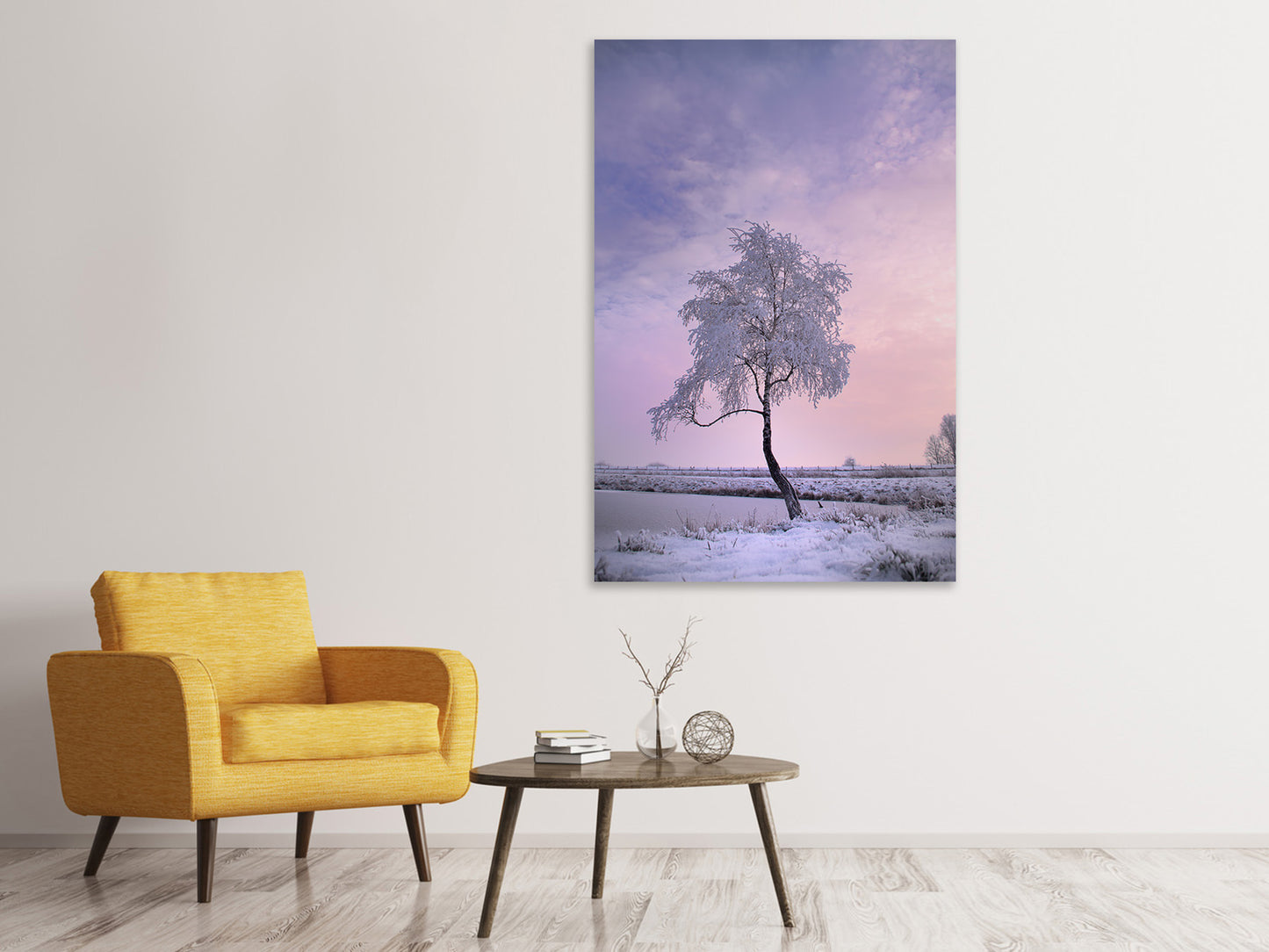 Leinwandbild Ein Winterbaum