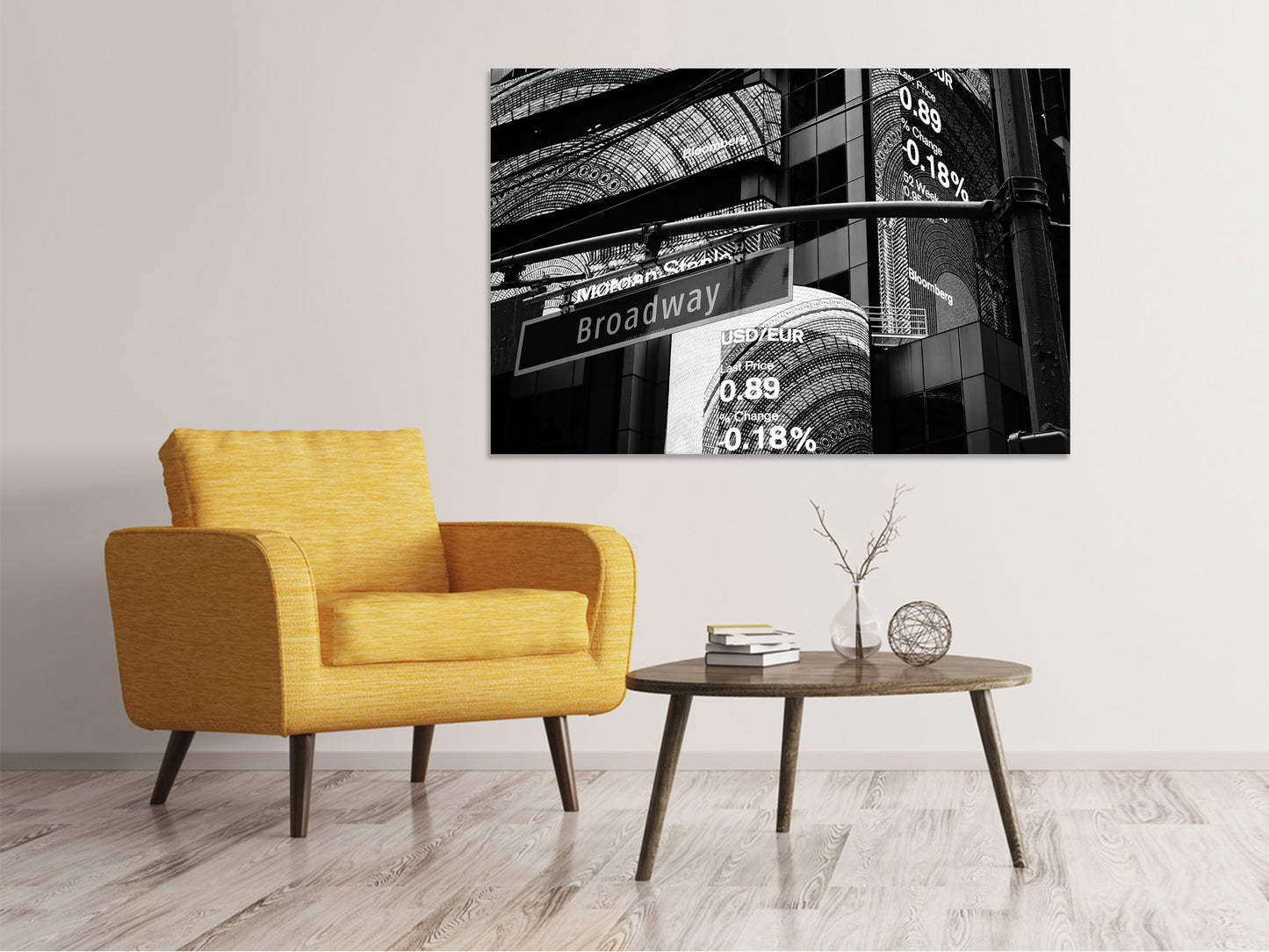 Leinwandbild Nachts am Broadway