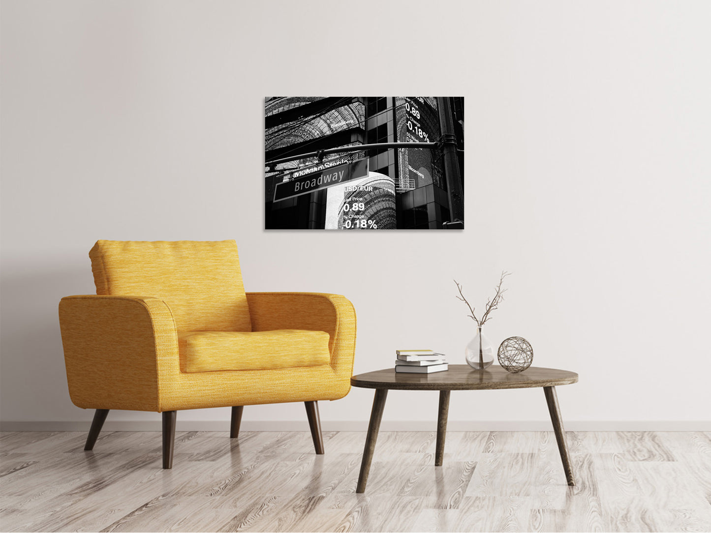 Leinwandbild Nachts am Broadway