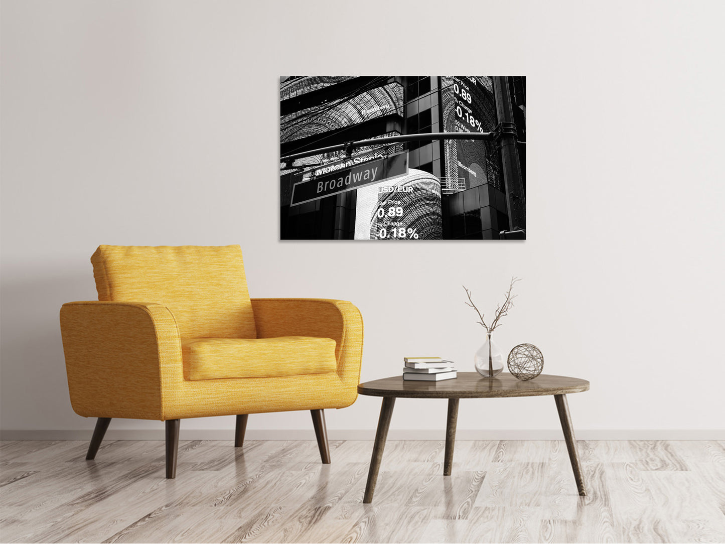 Leinwandbild Nachts am Broadway