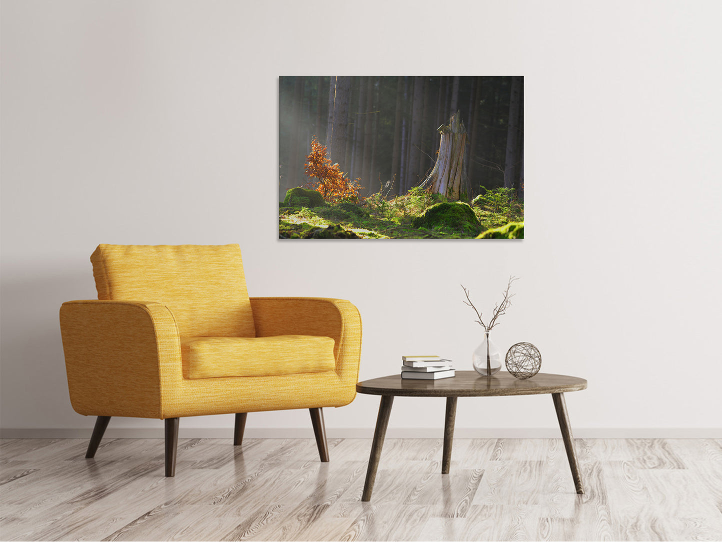 Leinwandbild Der Zauber im Wald