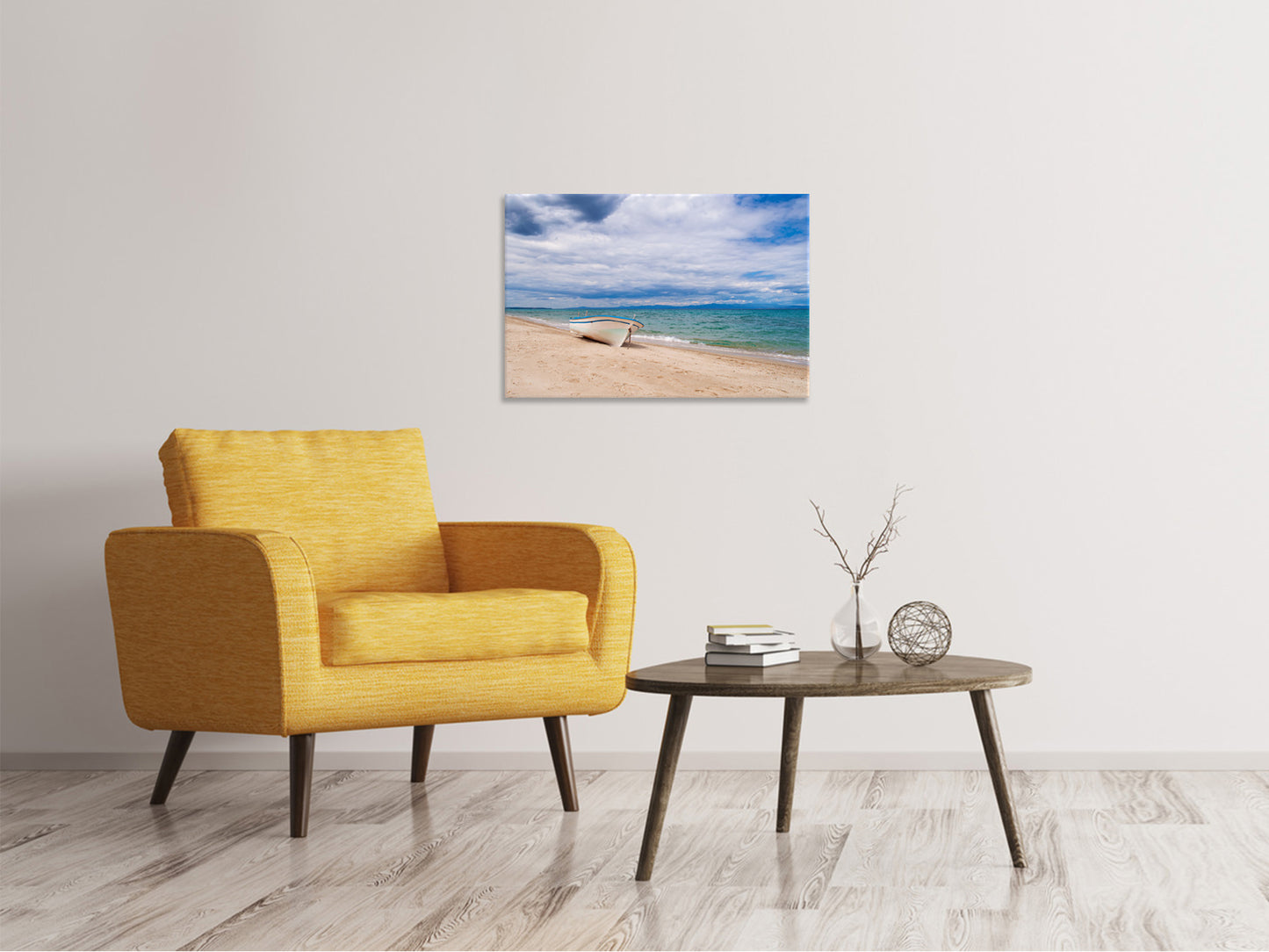 Leinwandbild Strand Parkplatz