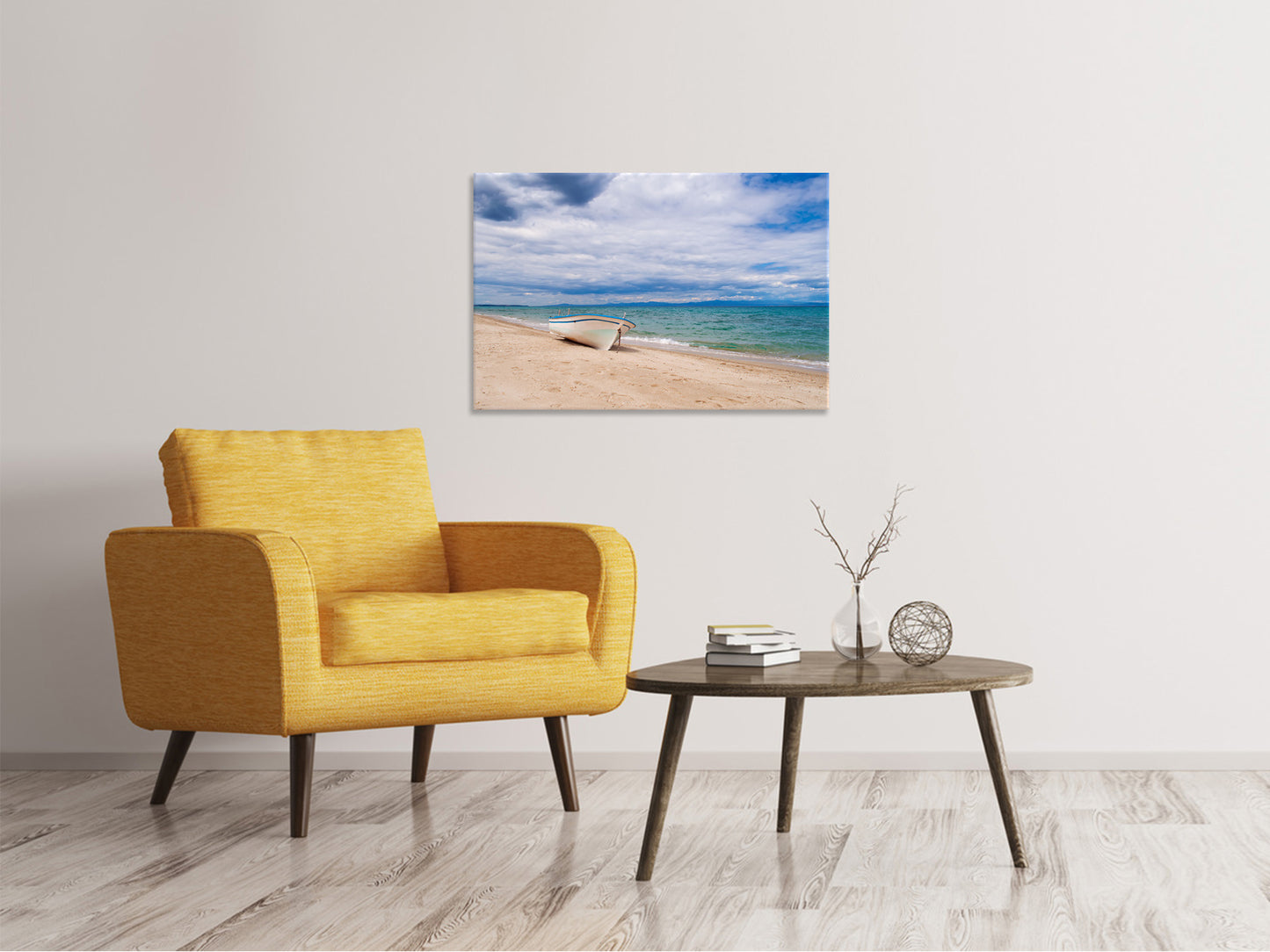 Leinwandbild Strand Parkplatz