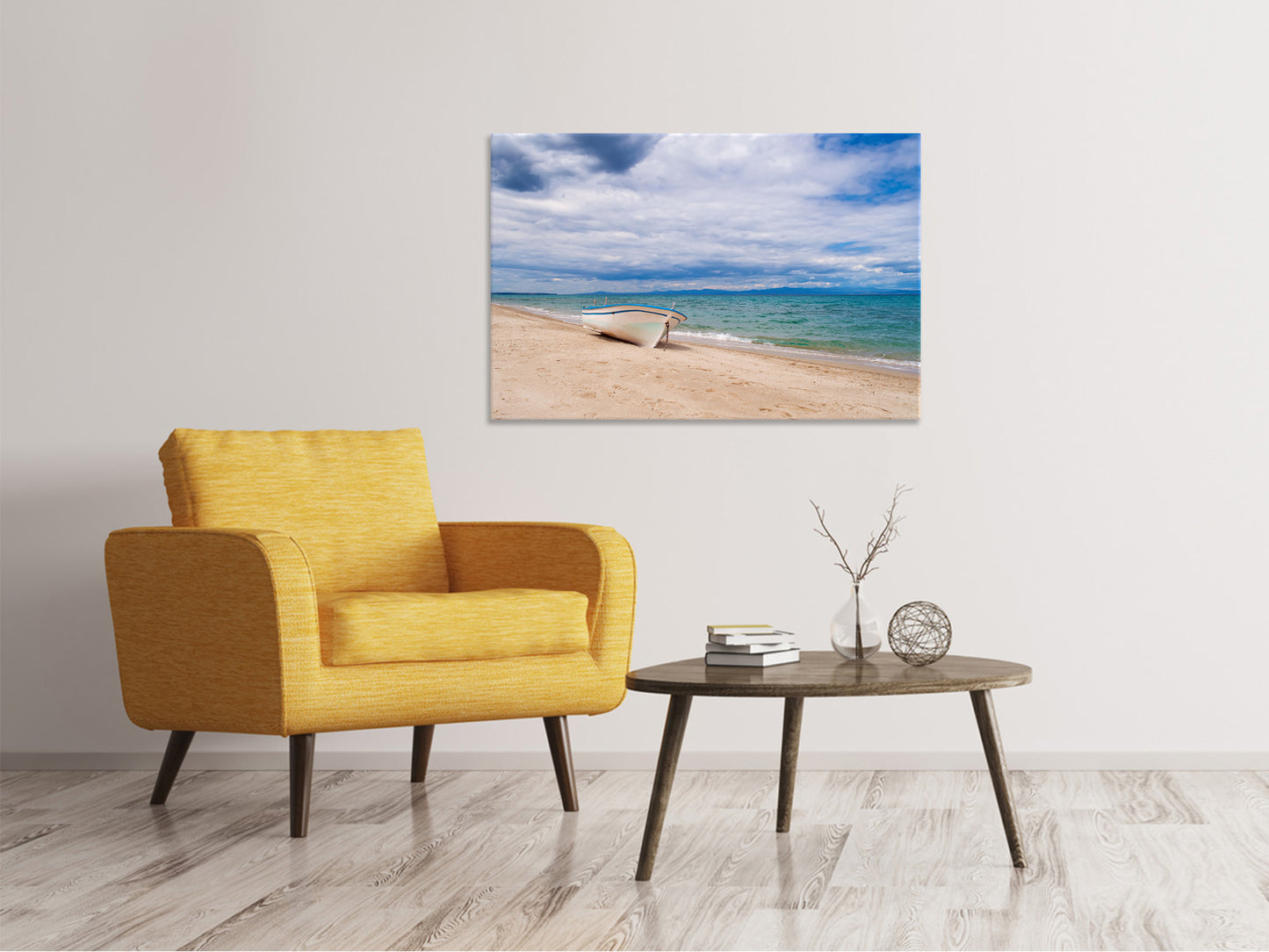 Leinwandbild Strand Parkplatz