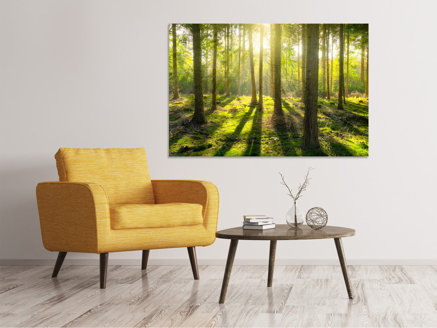 Leinwandbild Mitten im Wald