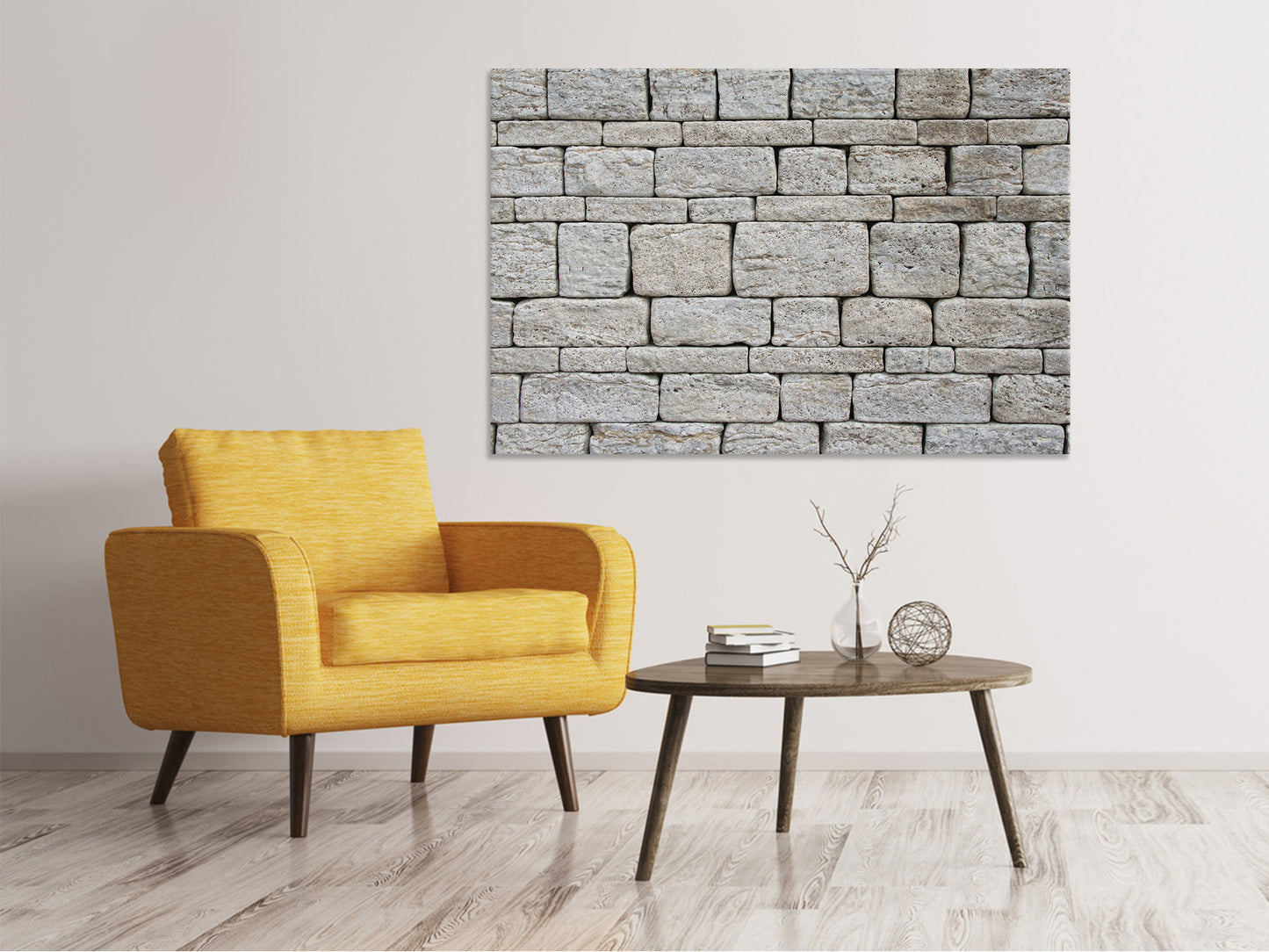 Leinwandbild Mauer Muster