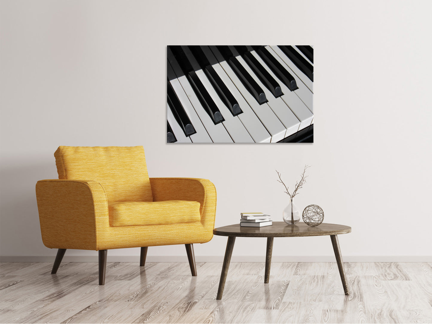 Leinwandbild Close up Klavier