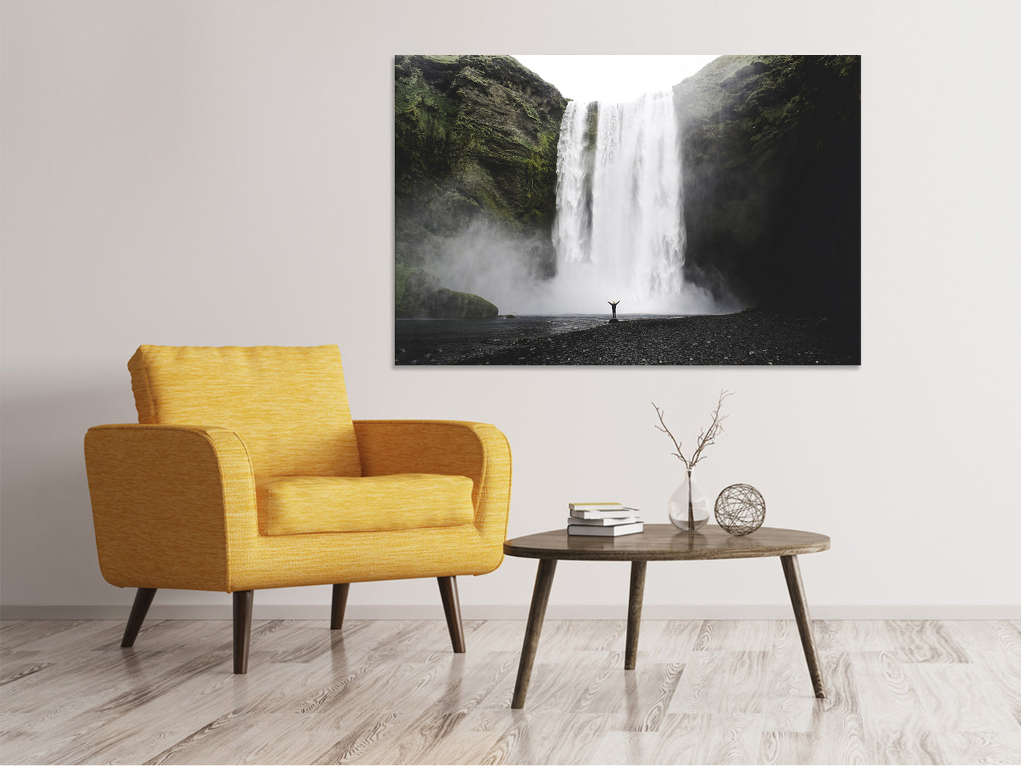 Leinwandbild Spektakulärer Wasserfall