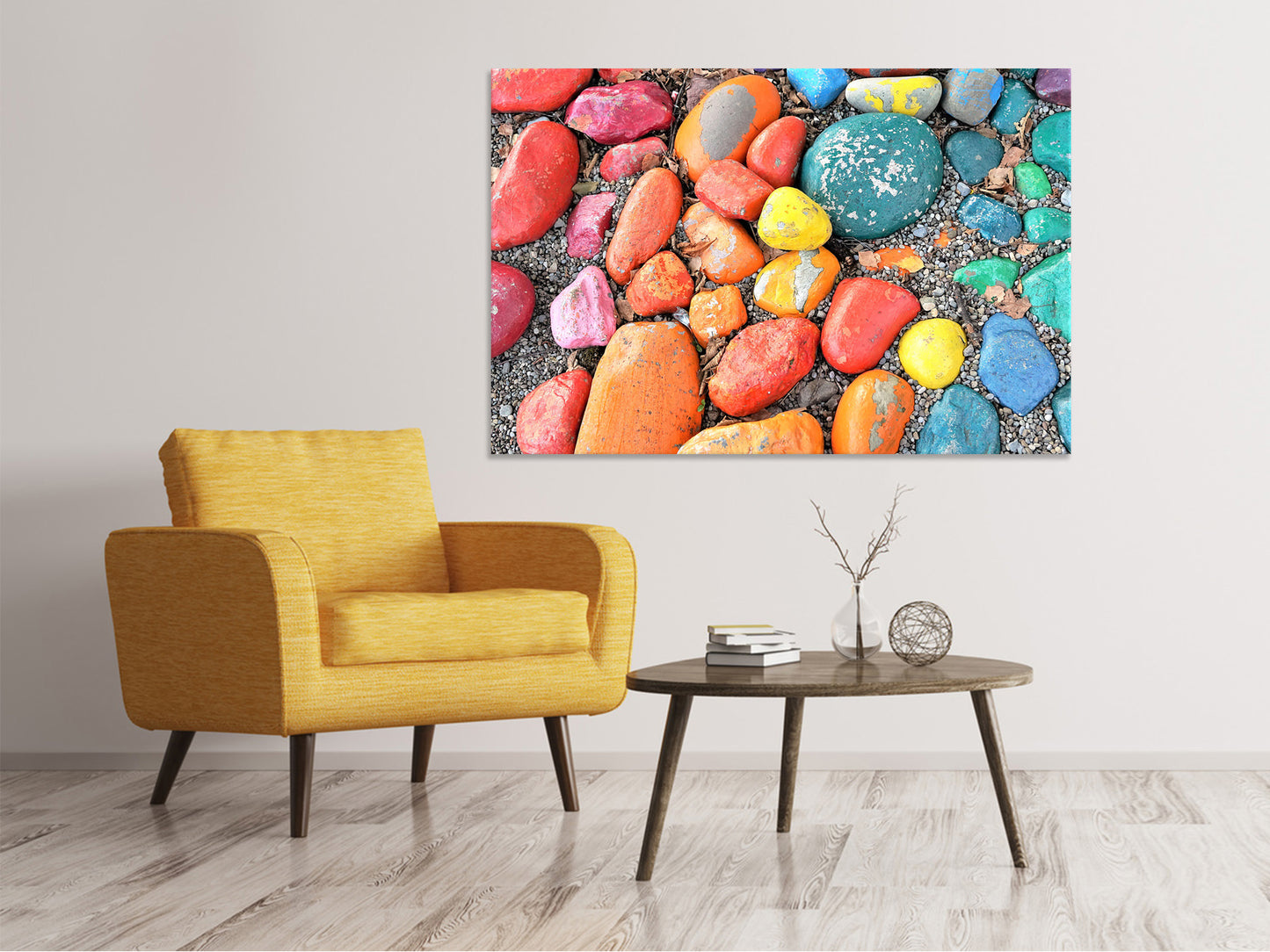 Leinwandbild Bunte Steine
