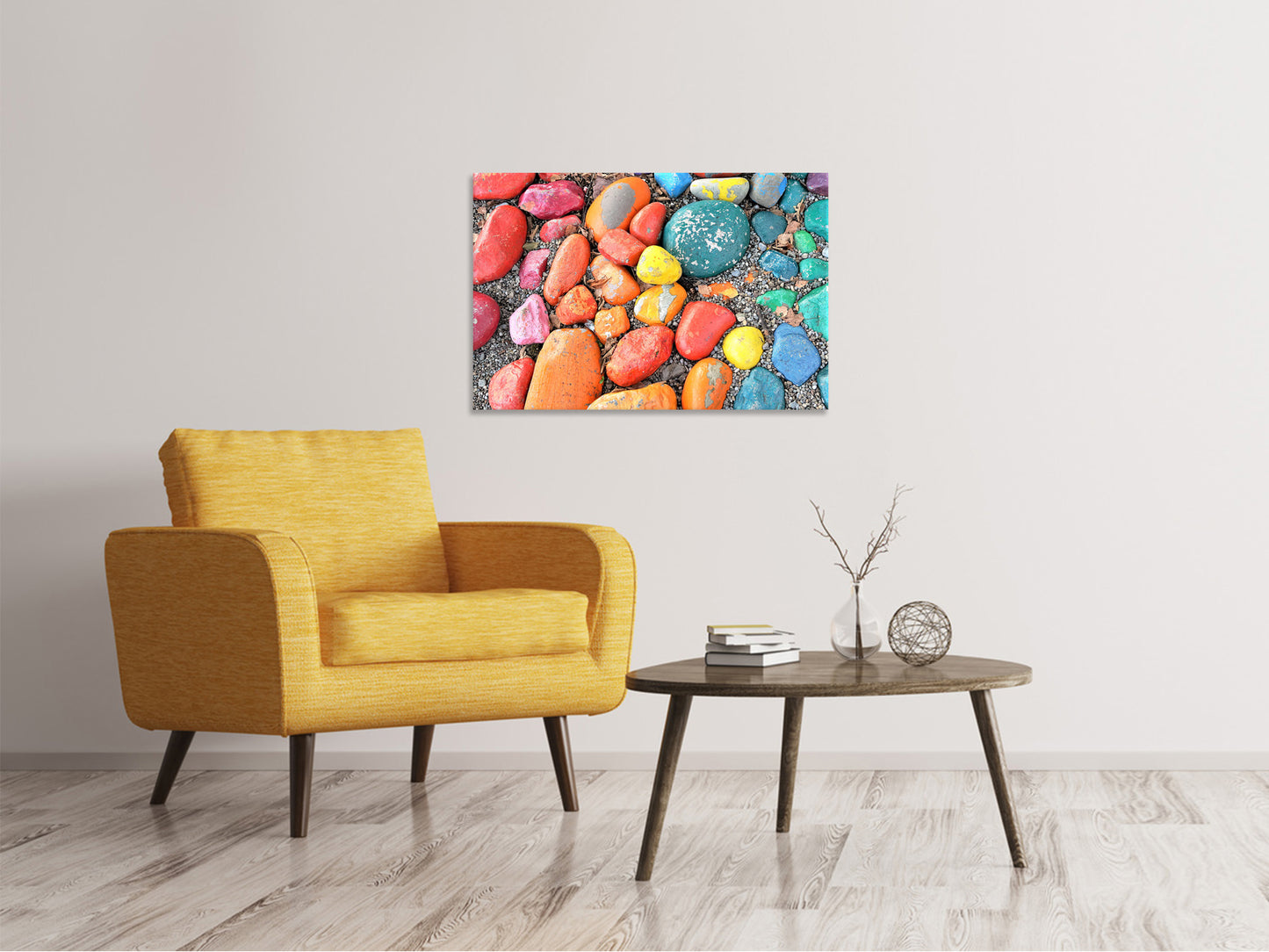 Leinwandbild Bunte Steine