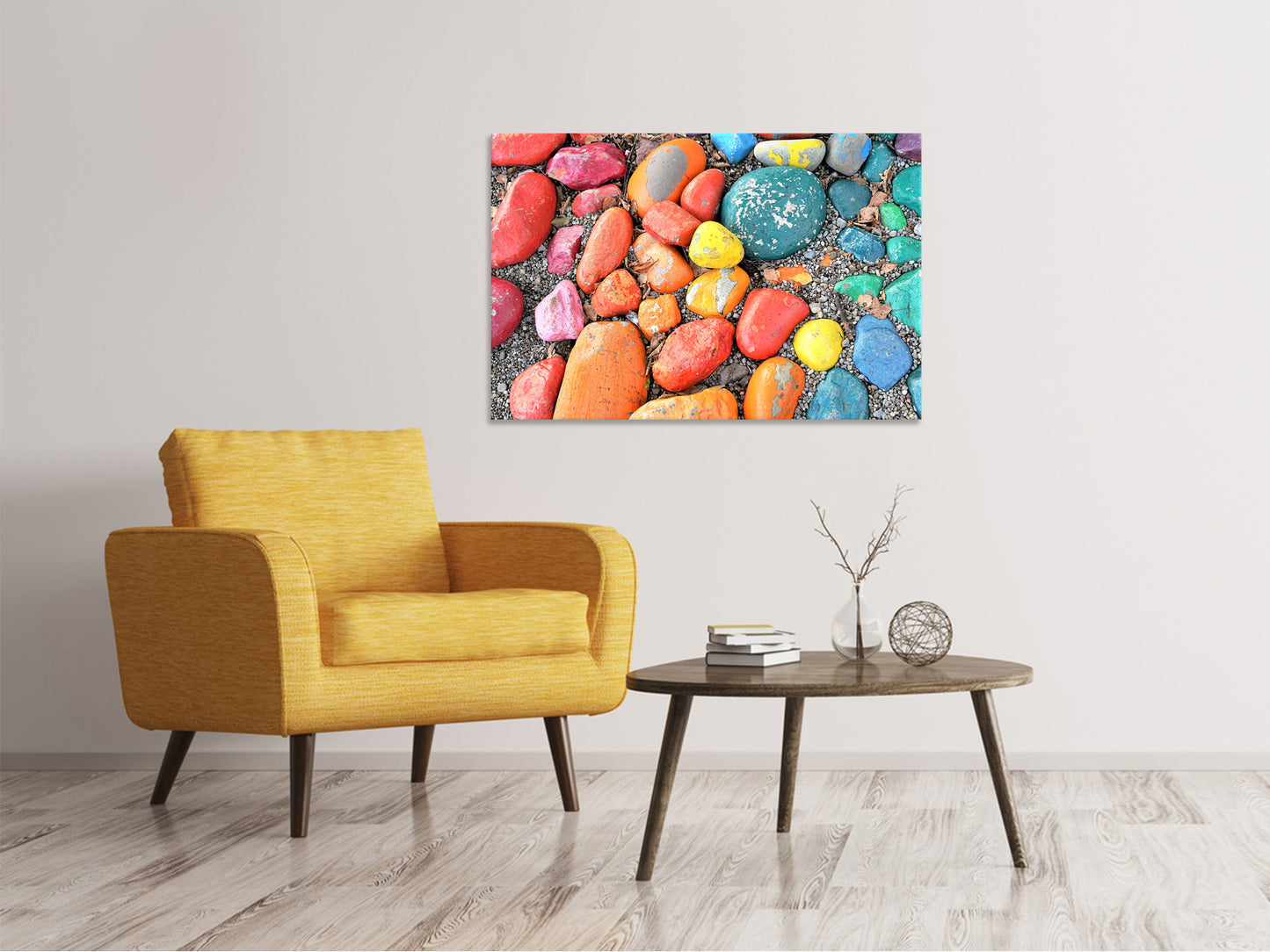 Leinwandbild Bunte Steine
