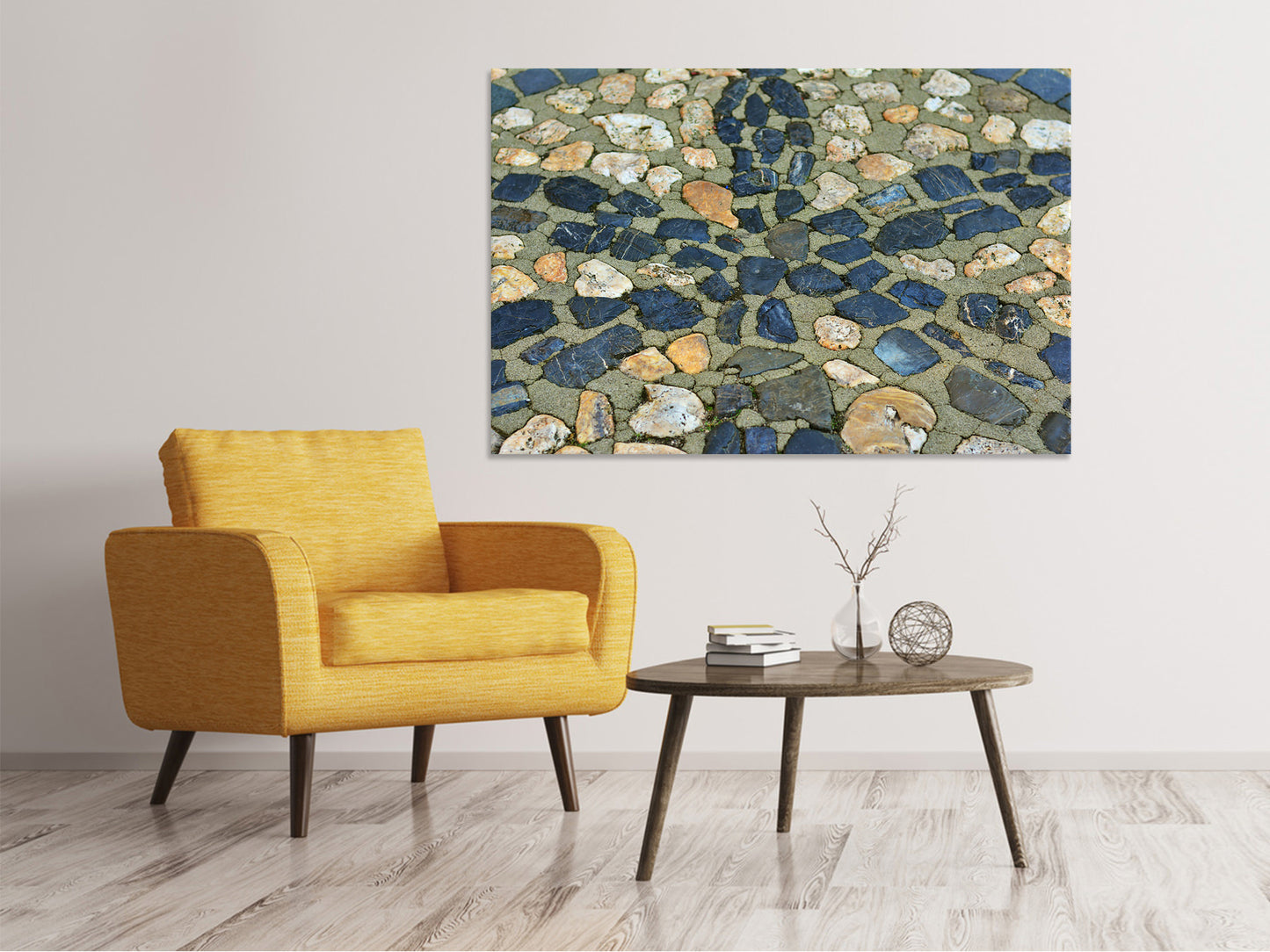 Leinwandbild Stein Mosaik