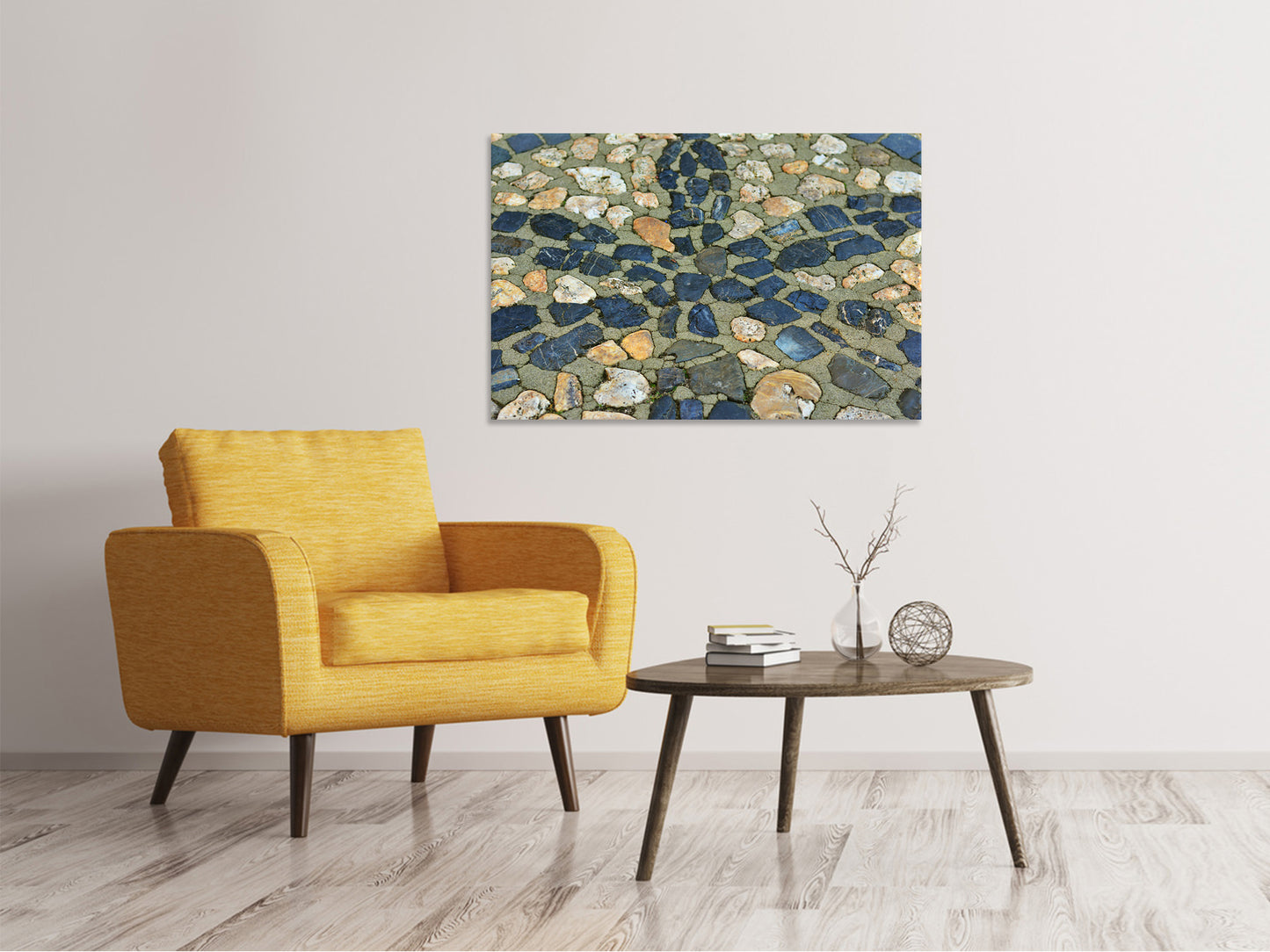 Leinwandbild Stein Mosaik