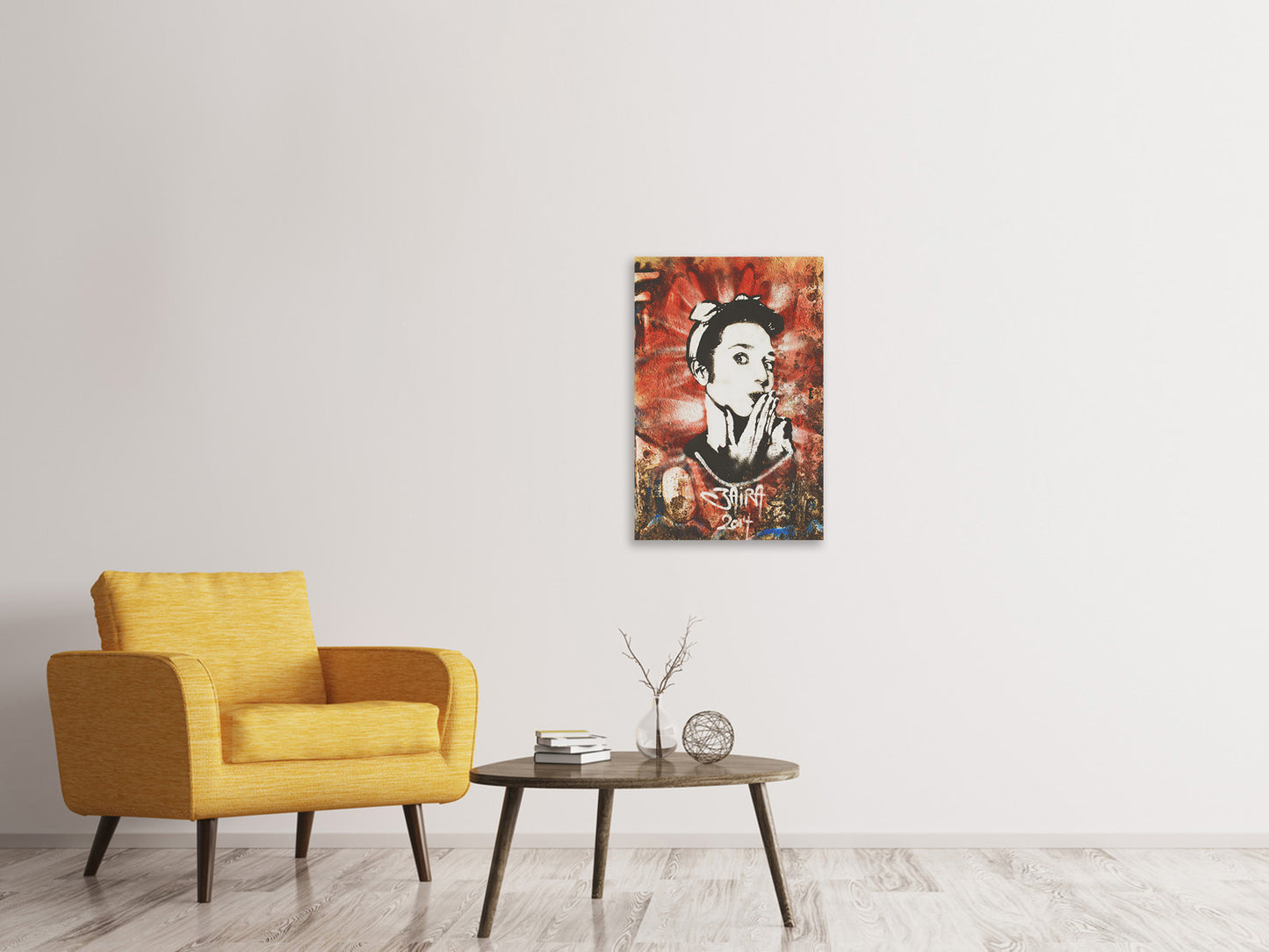 Leinwandbild Graffiti Portrait
